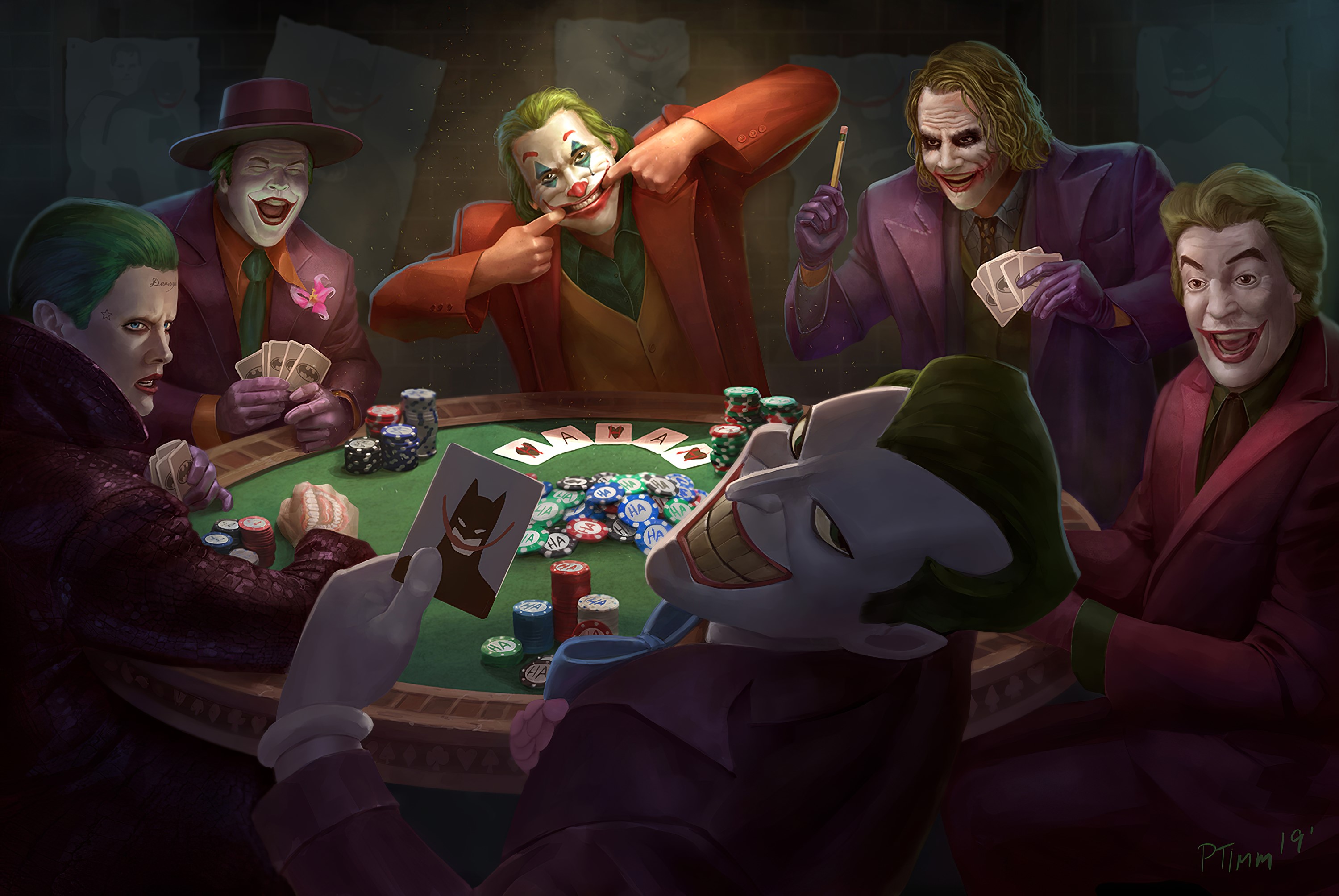 joker, hd, 4k, superheroes, supervillain, digital art, artwork, deviantart, HD Wallpaper