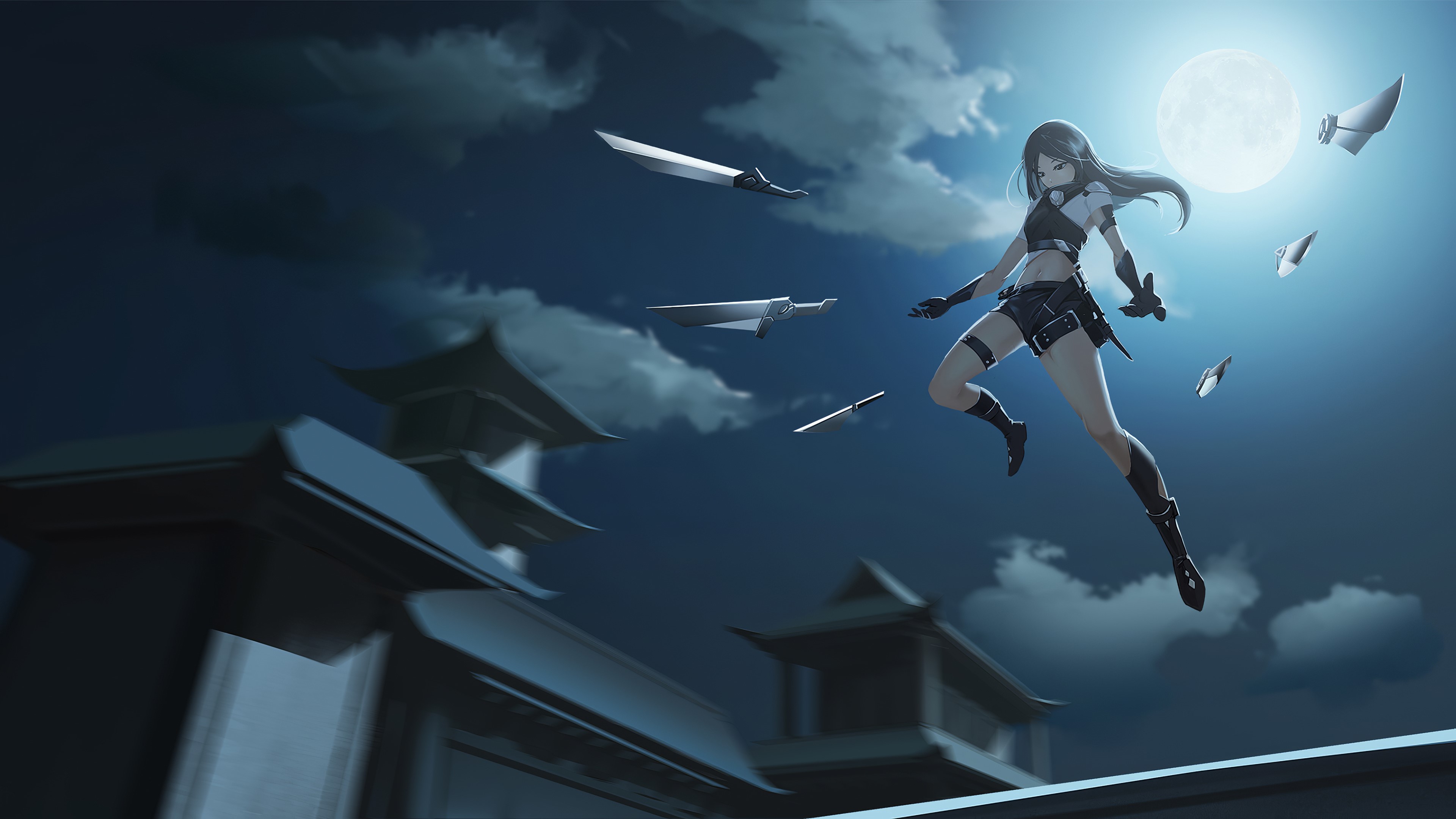 anime girl, anime, artist, artwork, digital art, hd, 4k, HD Wallpaper