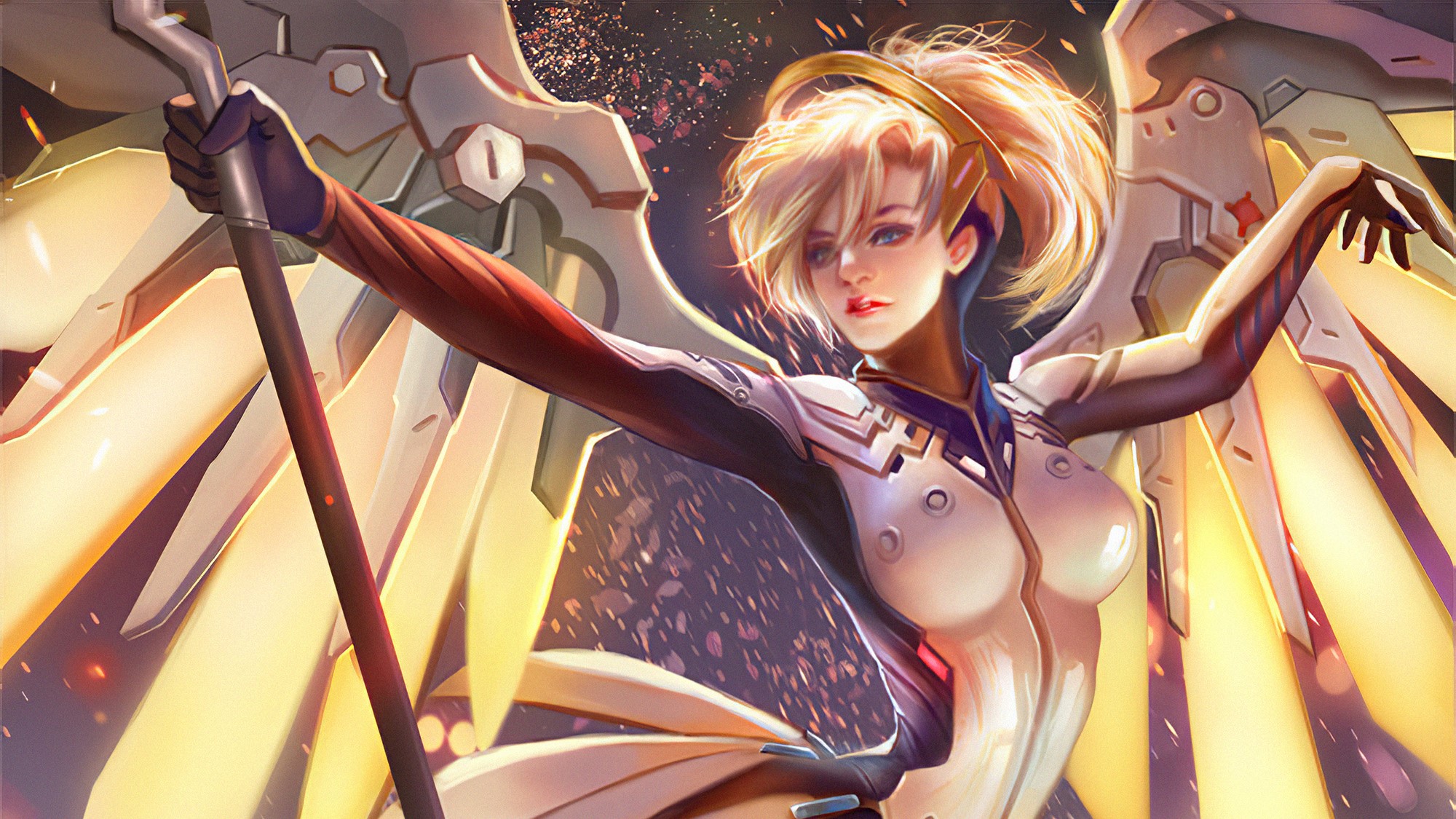 mercy overwatch, overwatch, games, xbox games, ps games, pc games, hd, artstation, HD Wallpaper