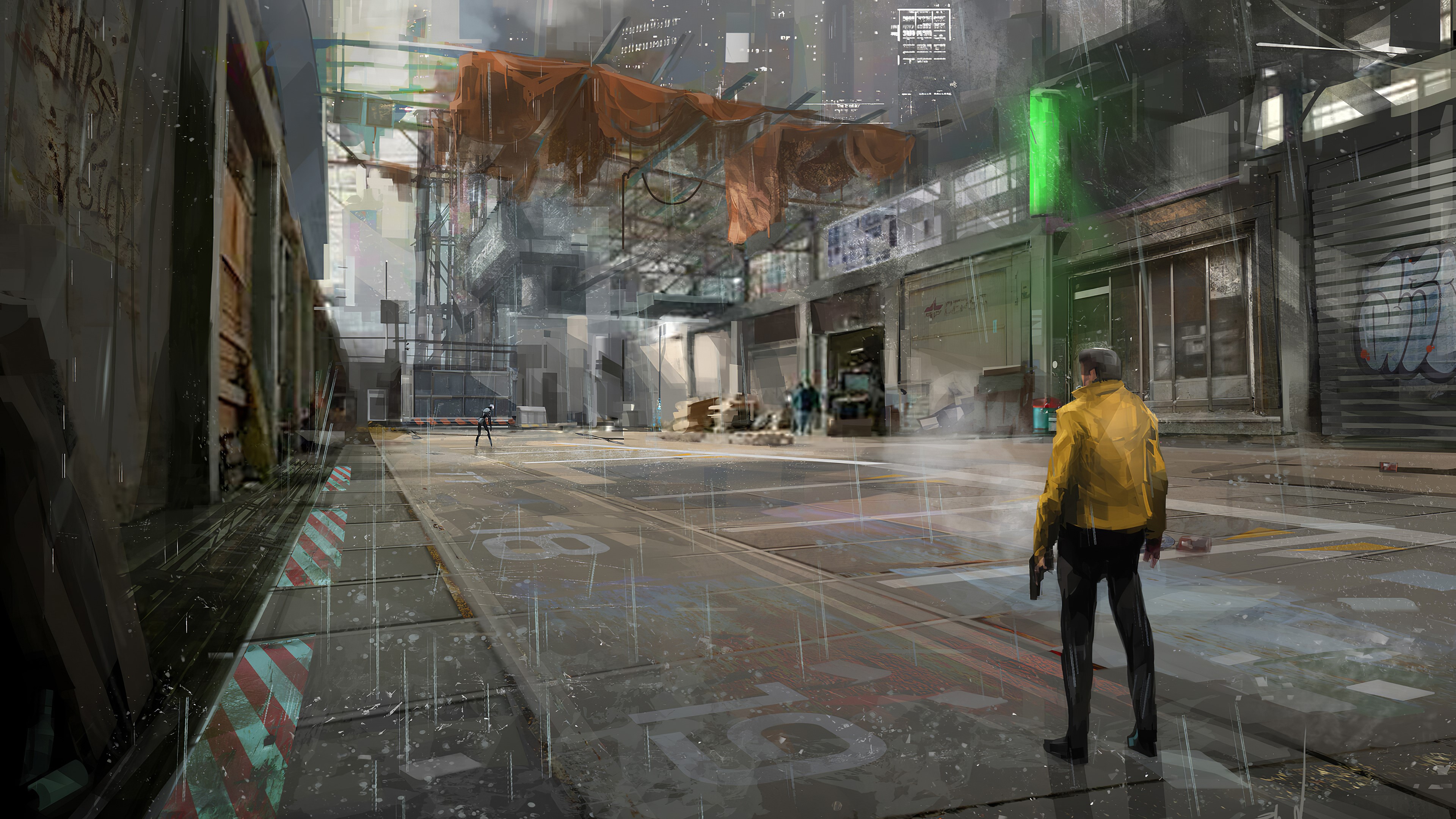 cyberpunk, artist, artwork, digital art, hd, 4k, scifi, artstation, HD Wallpaper