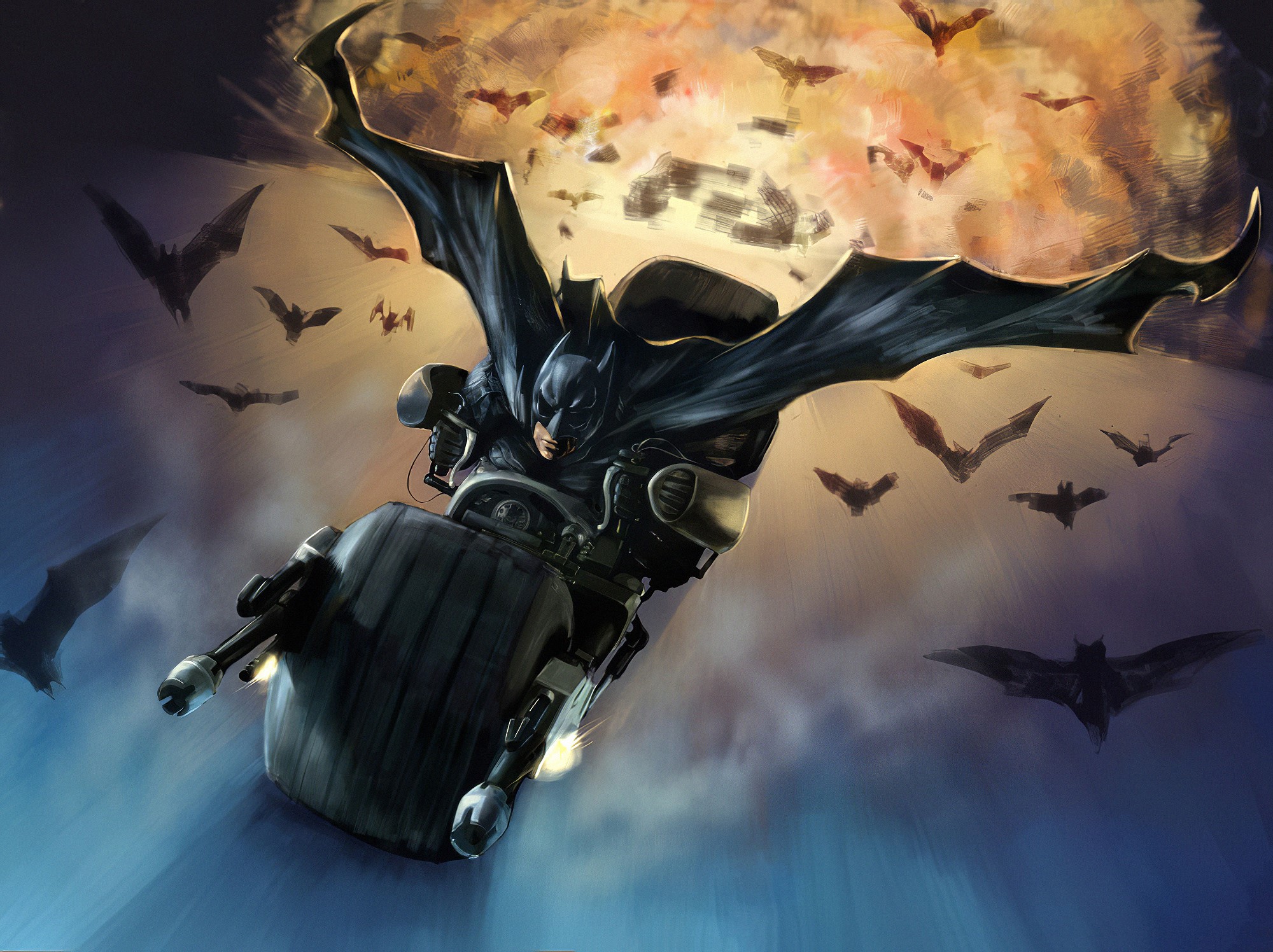 batman, hd, superheroes, digital art, artwork, HD Wallpaper