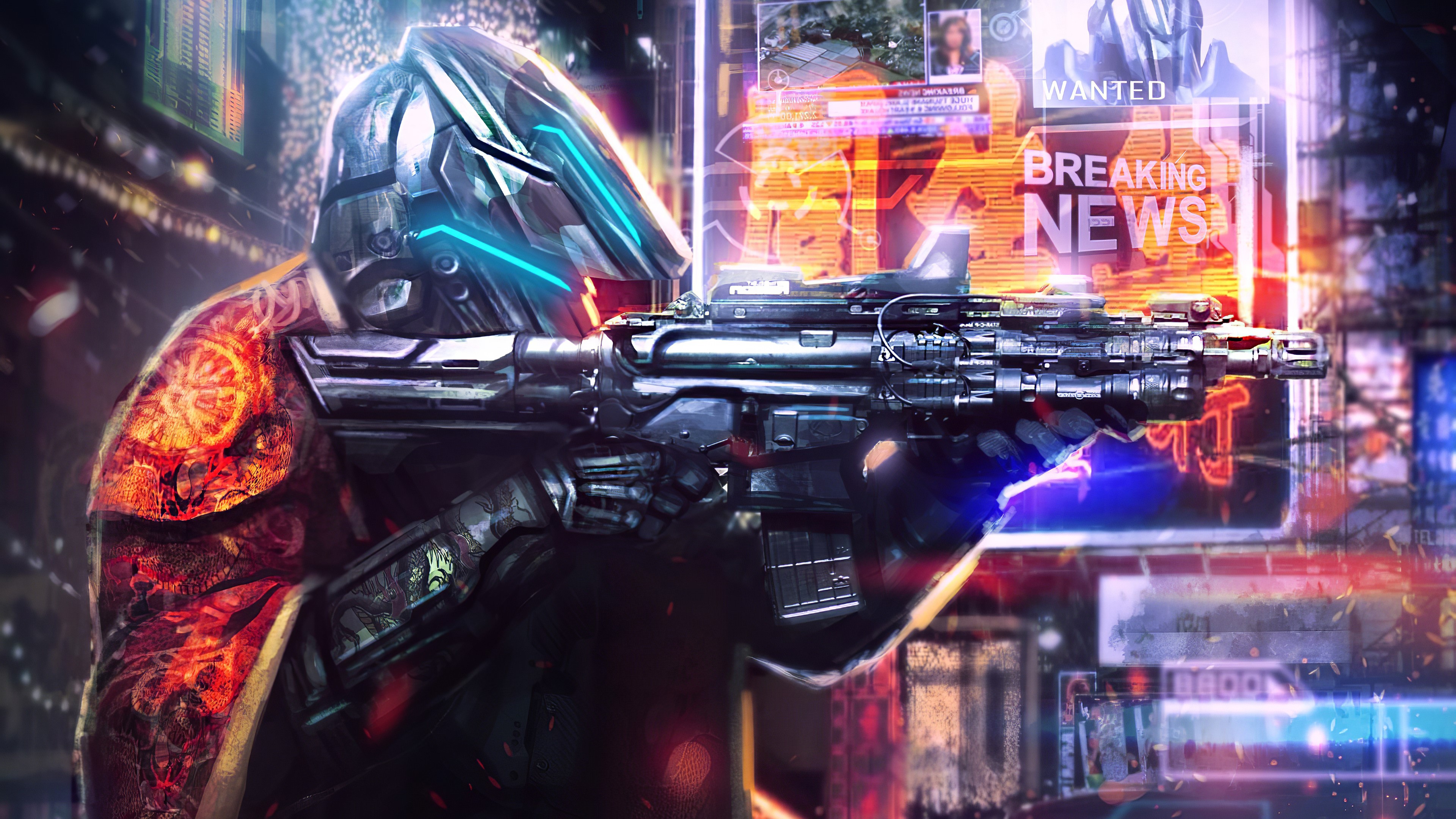 scifi, artist, artwork, digital art, hd, 4k, artstation, HD Wallpaper