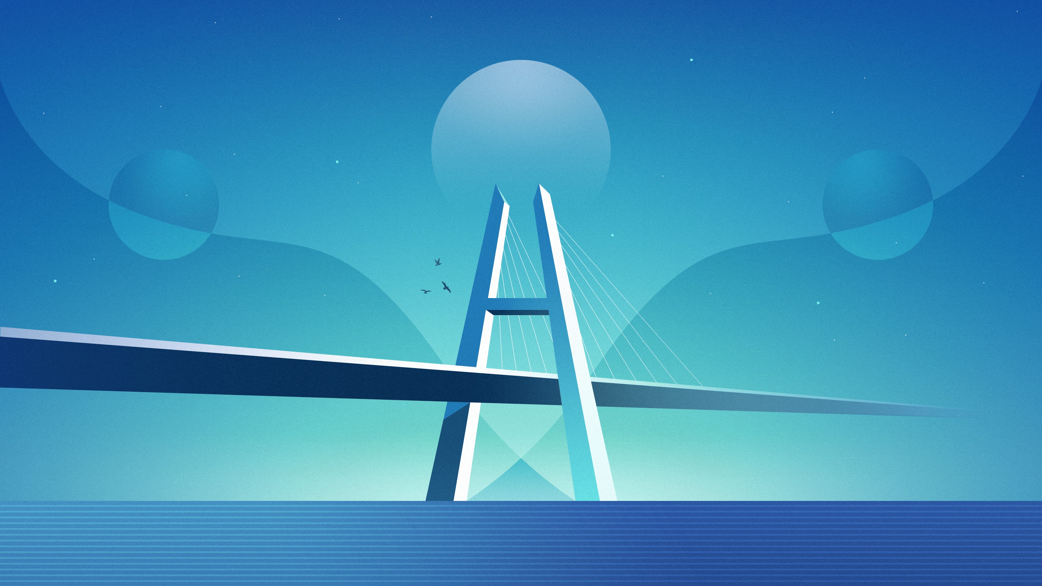 bridge, artist, artwork, digital art, hd, 4k, HD Wallpaper