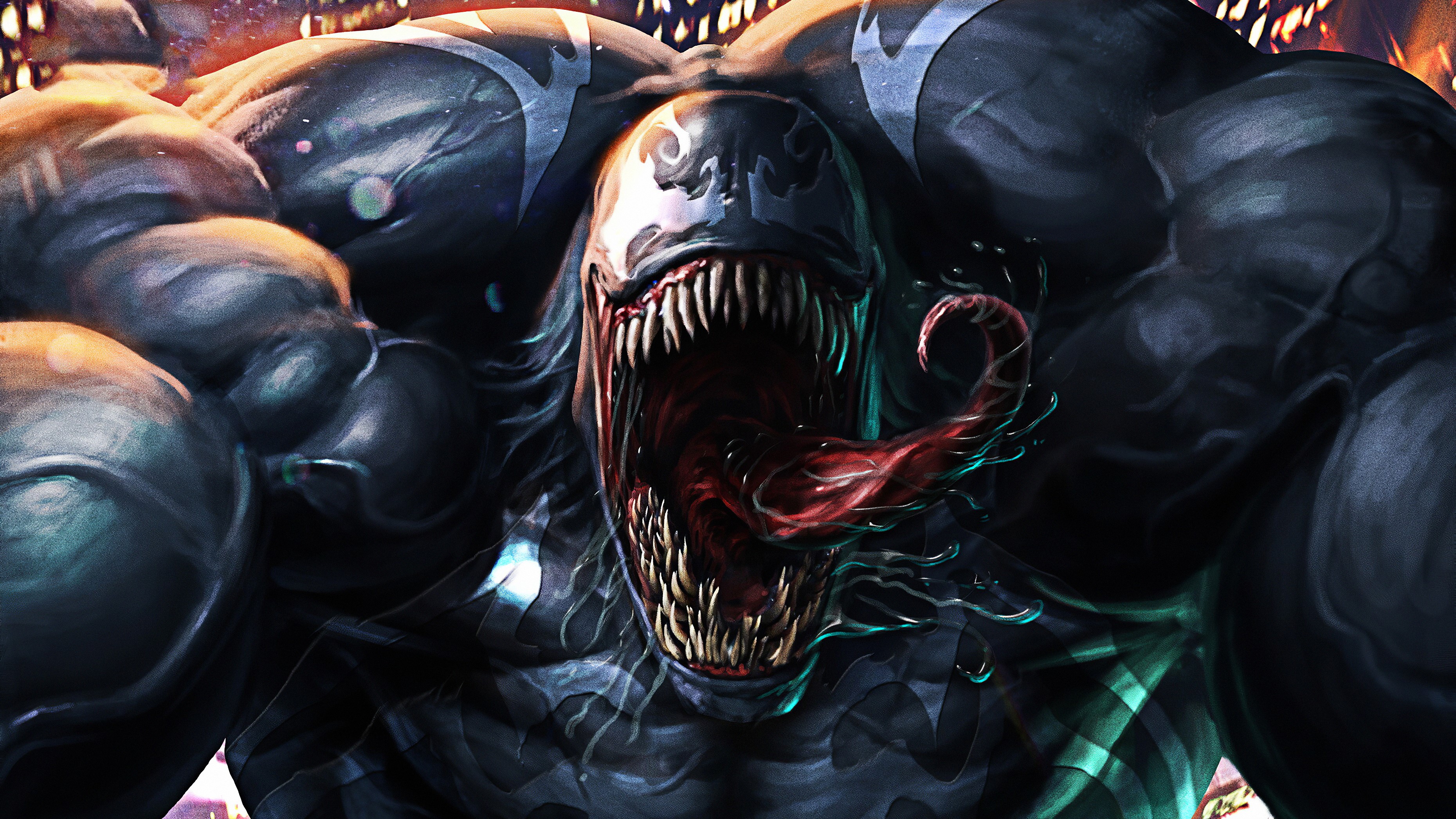 venom, hd, 4k, superheroes, digital art, artwork, artstation, HD Wallpaper