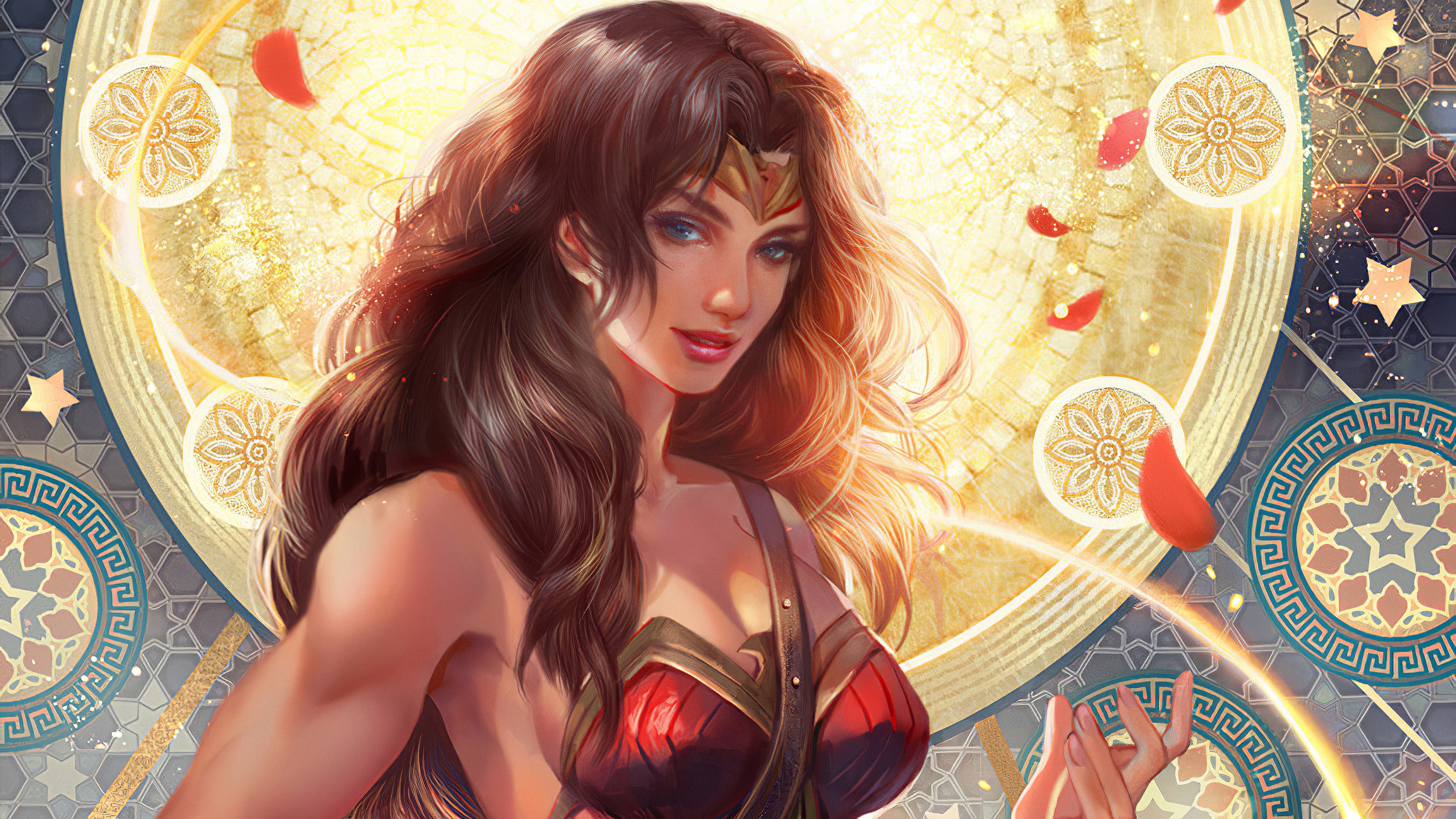 wonder woman, hd, 4k, superheroes, artwork, digital art, artstation, HD Wallpaper