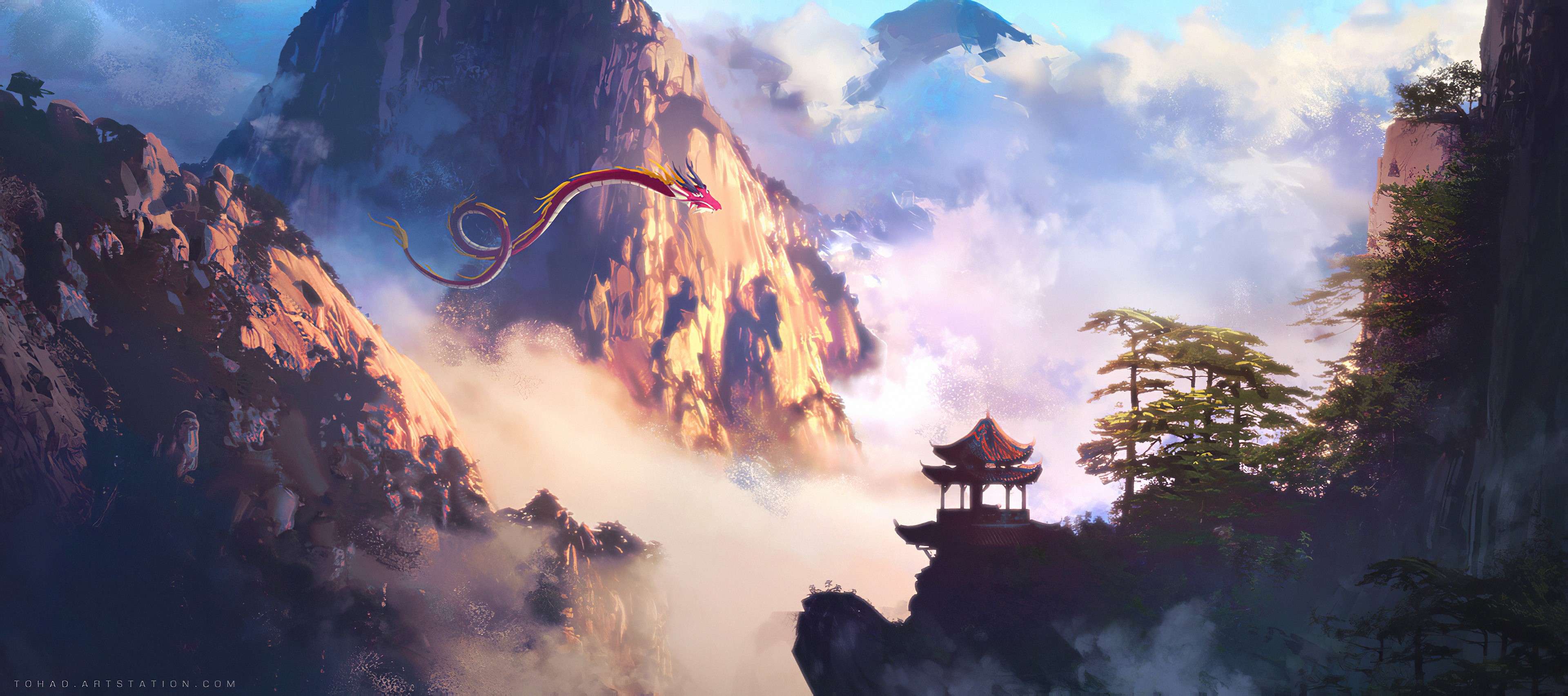 dragon, artist, artwork, digital art, hd, 4k, artstation, HD Wallpaper