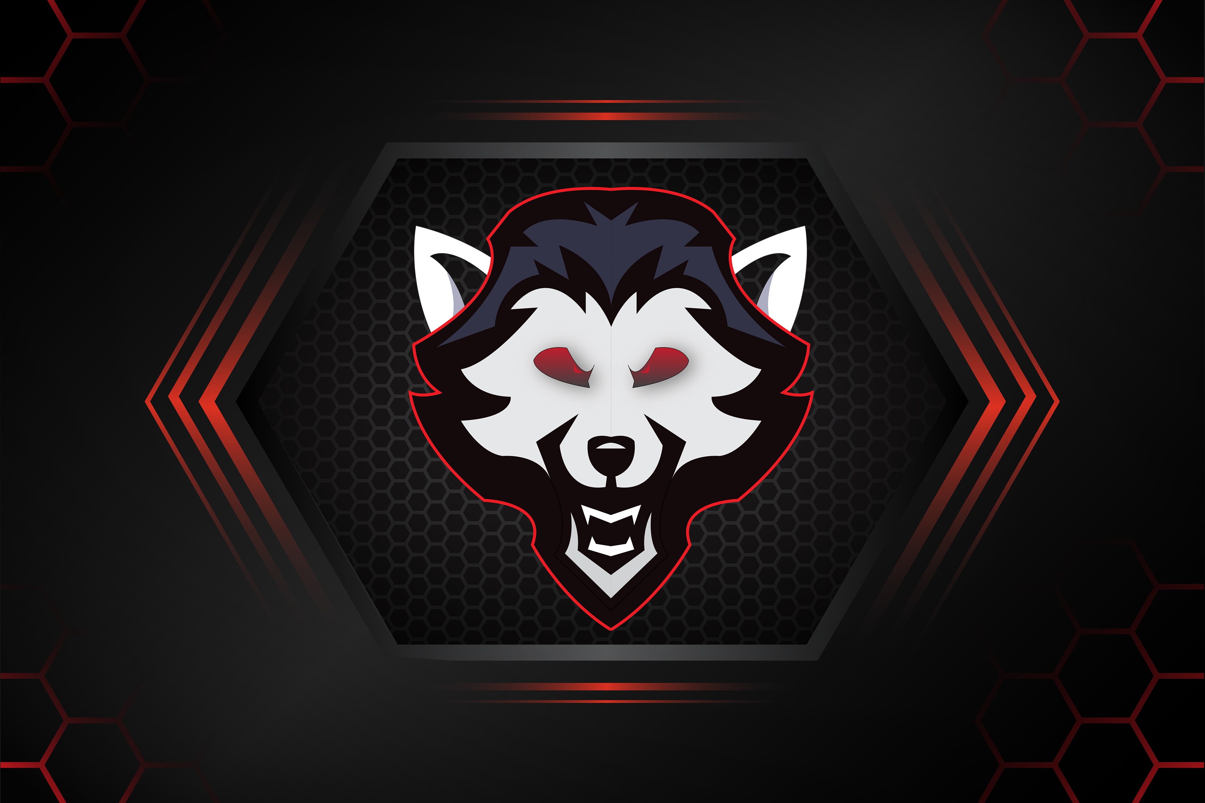 wolf, logo, minimalism, minimalist, artist, artwork, digital art, hd, 4k, behance, HD Wallpaper