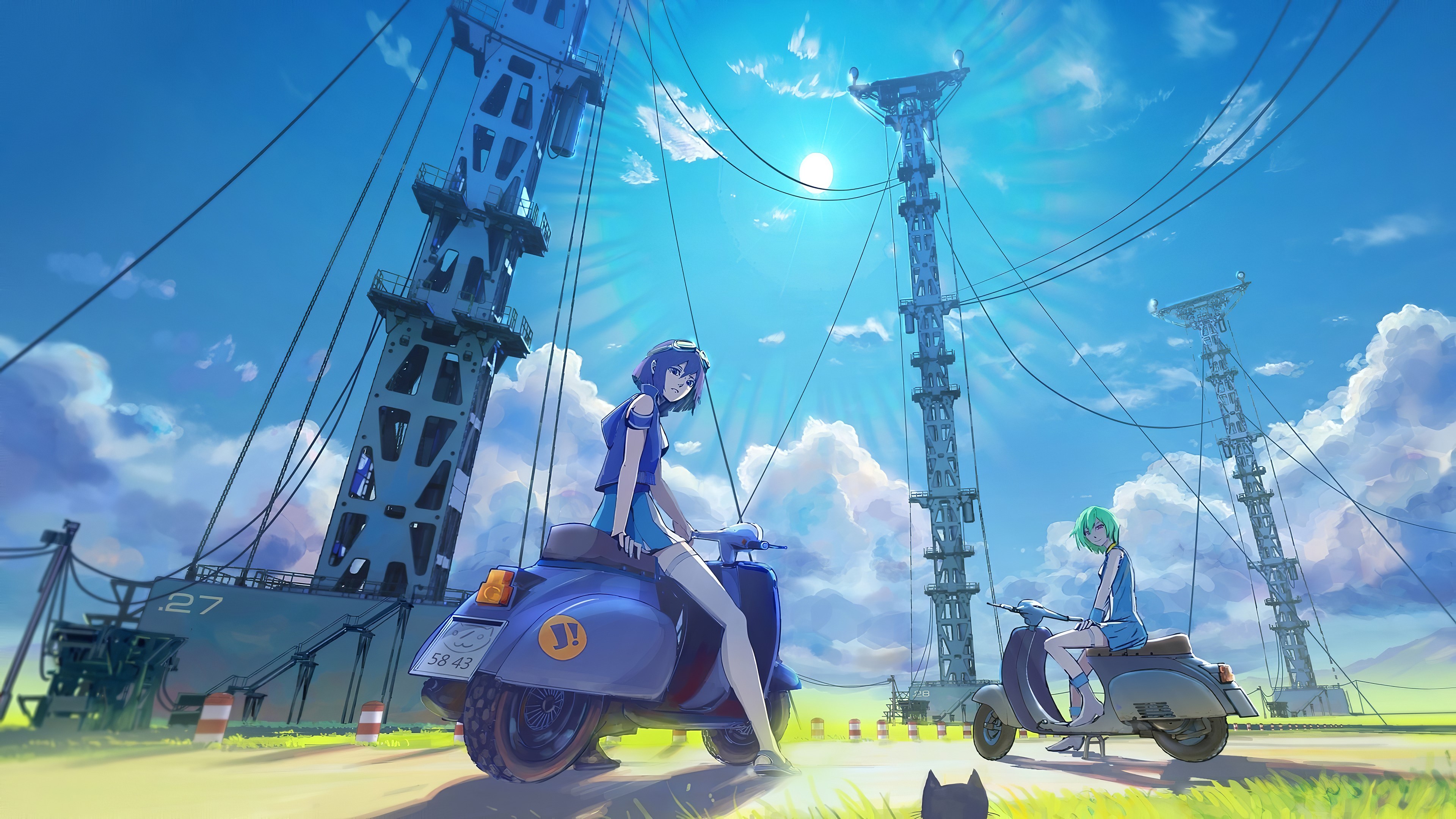 anime girl, anime, artist, artwork, digital art, hd, 4k, HD Wallpaper
