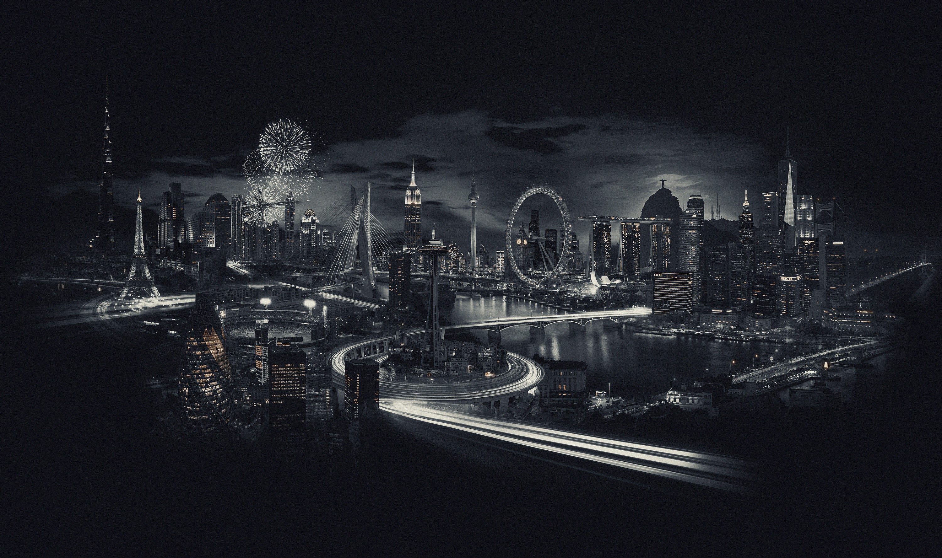 skyline, buildings, photography, hd, behance, HD Wallpaper