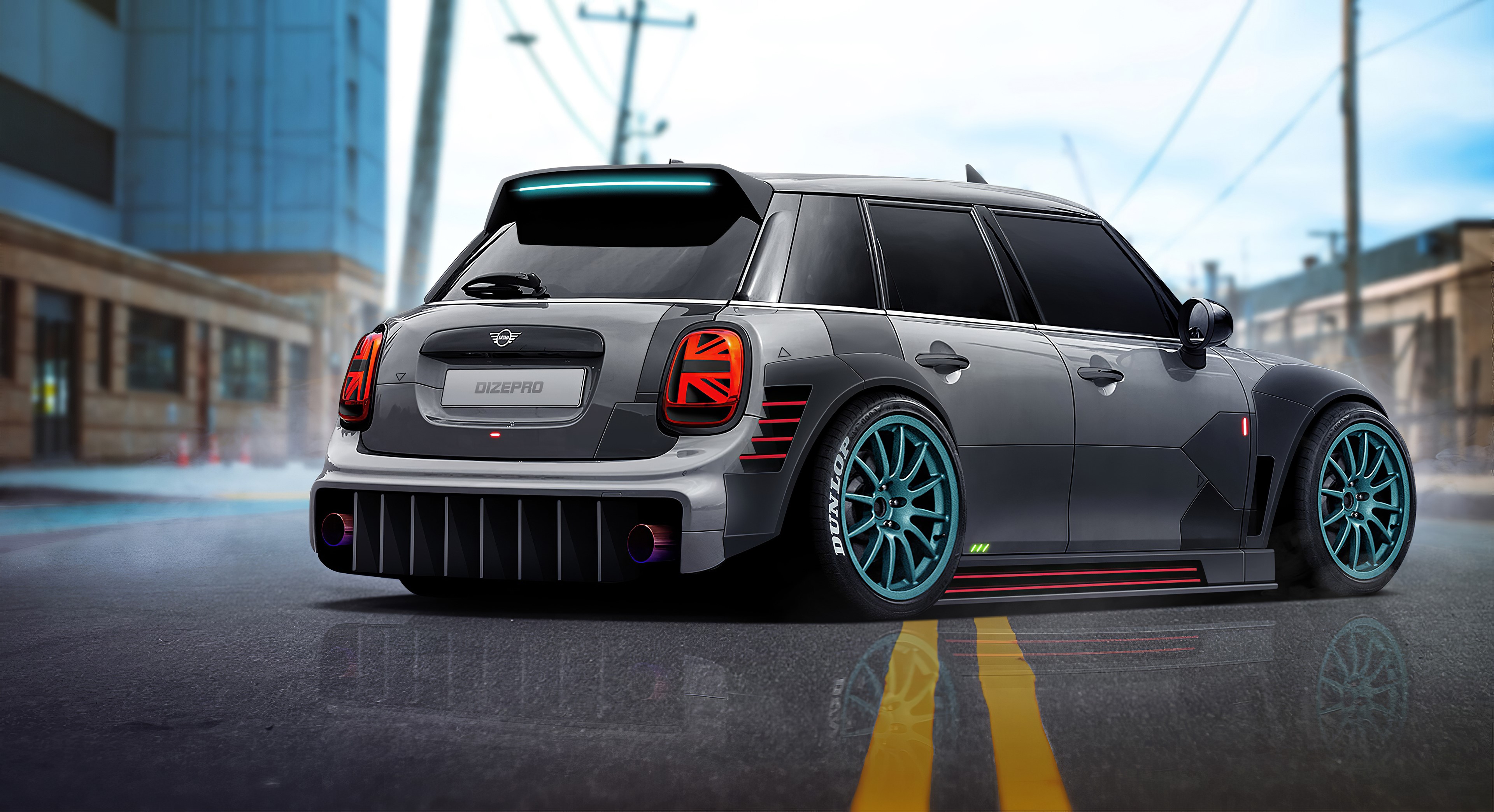 mini cooper, cars, artist, artwork, digital art, hd, 4k, artstation, HD Wallpaper
