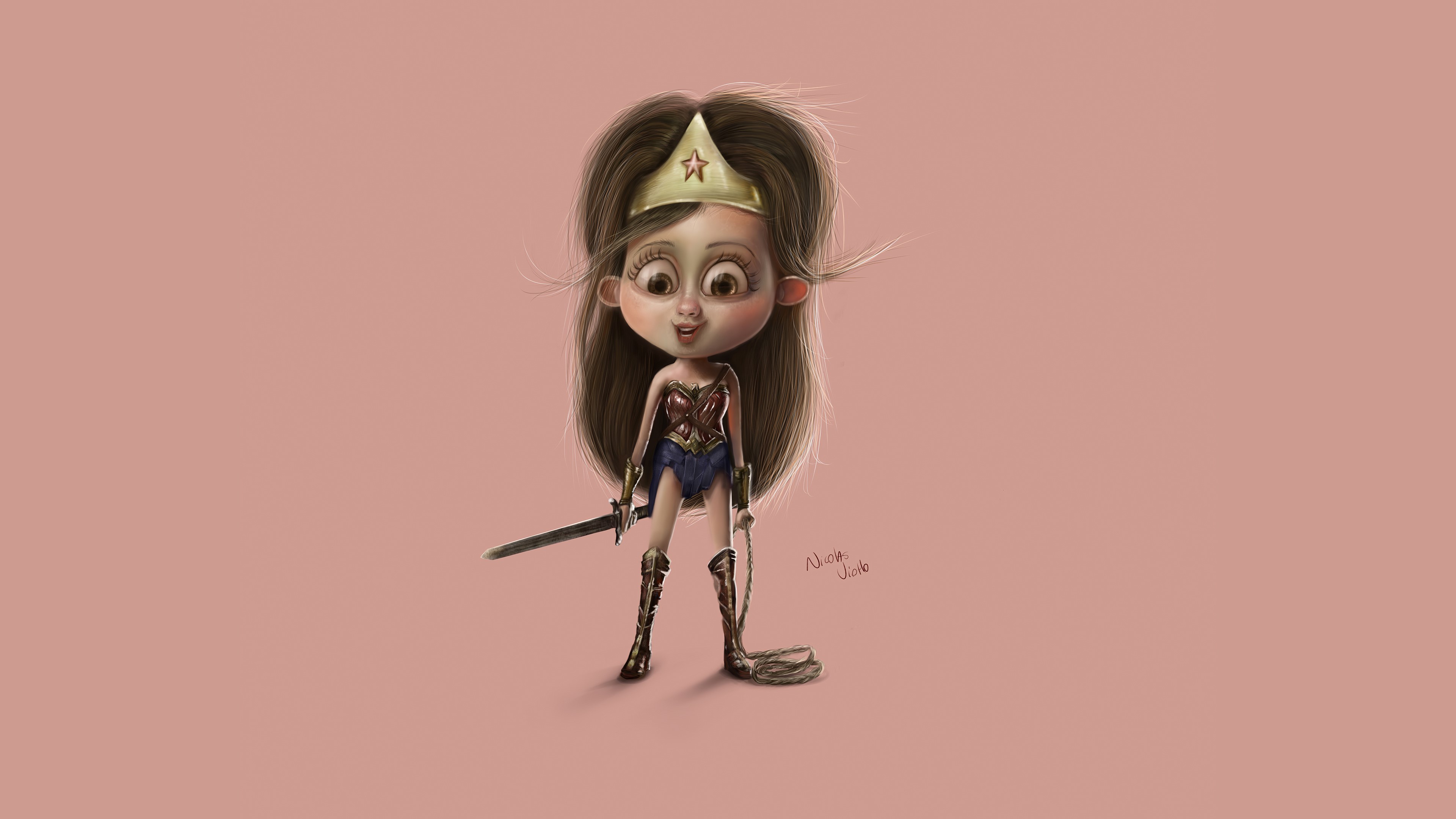 wonder woman, superheroes, artist, artwork, digital art, hd, 4k, behance, HD Wallpaper