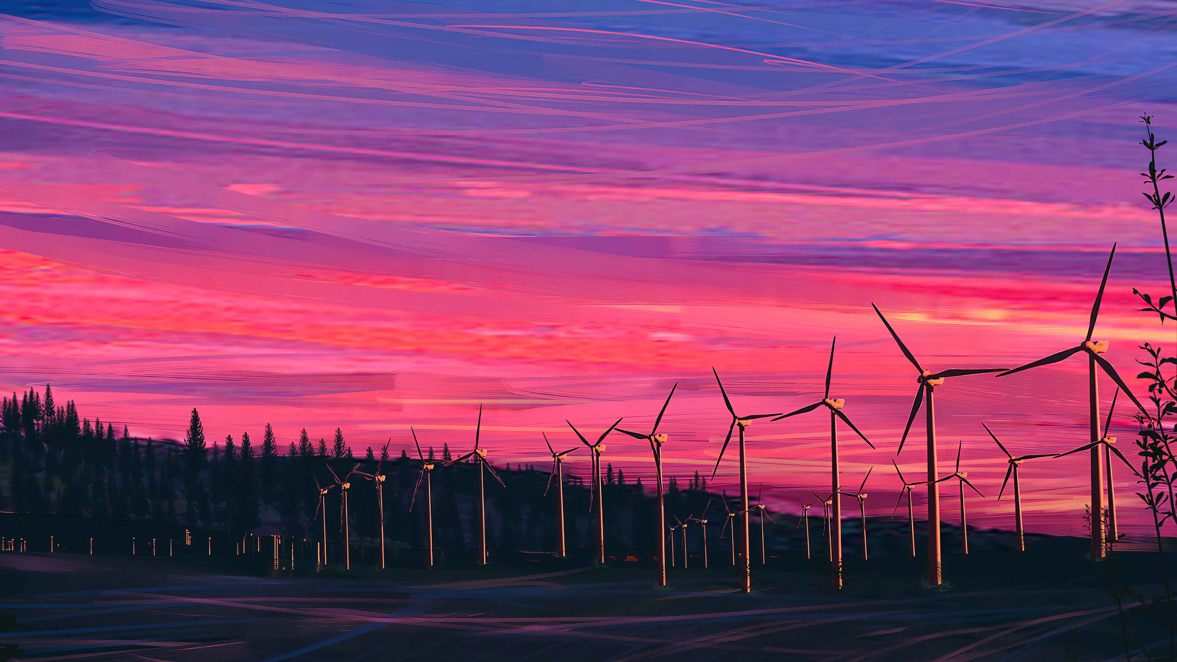 windmill, artist, artwork, digital art, hd, 4k, artstation, HD Wallpaper