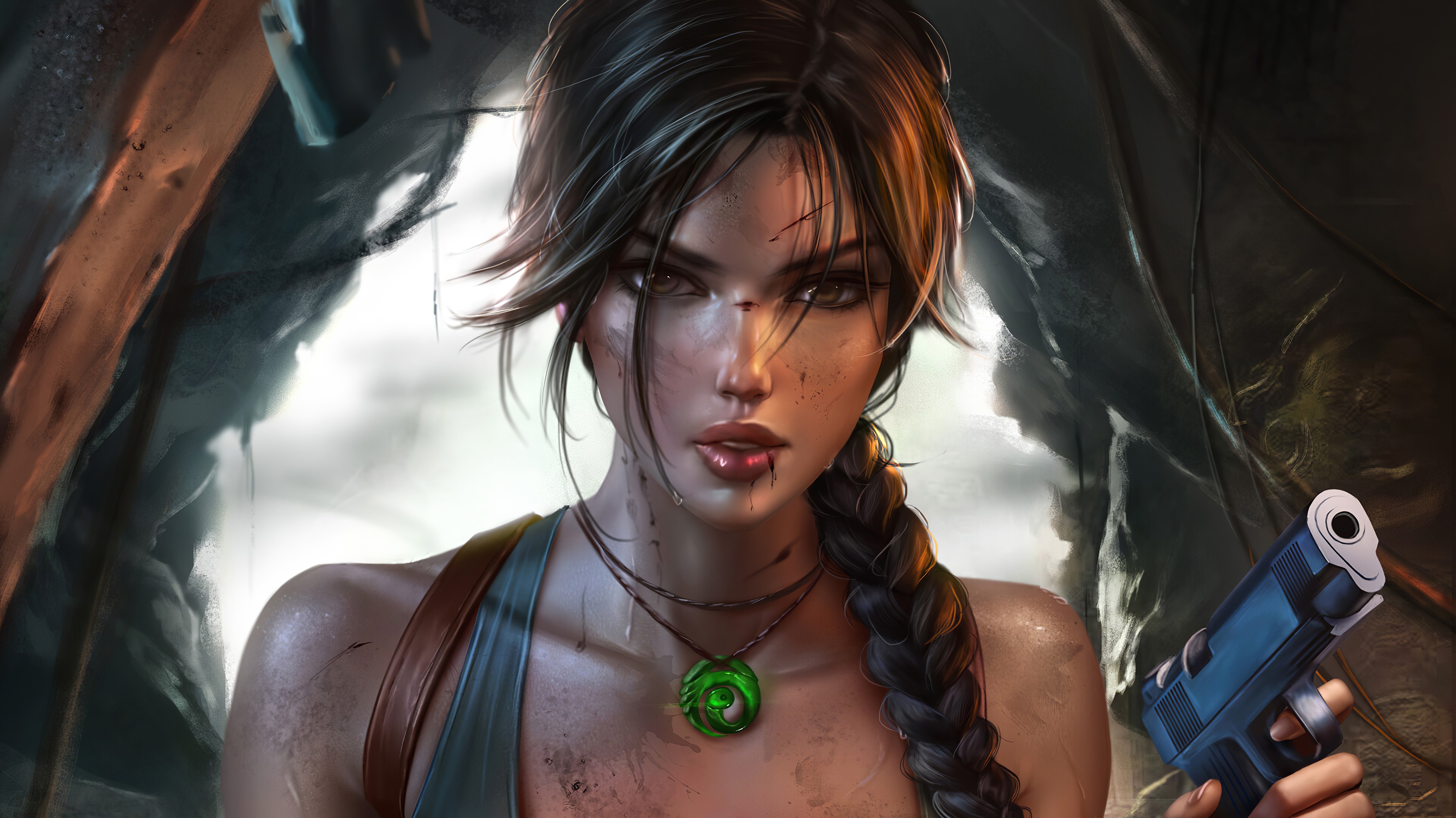 lara croft, tomb raider, games, hd, 4k, artist, artwork, digital art, artstation, HD Wallpaper