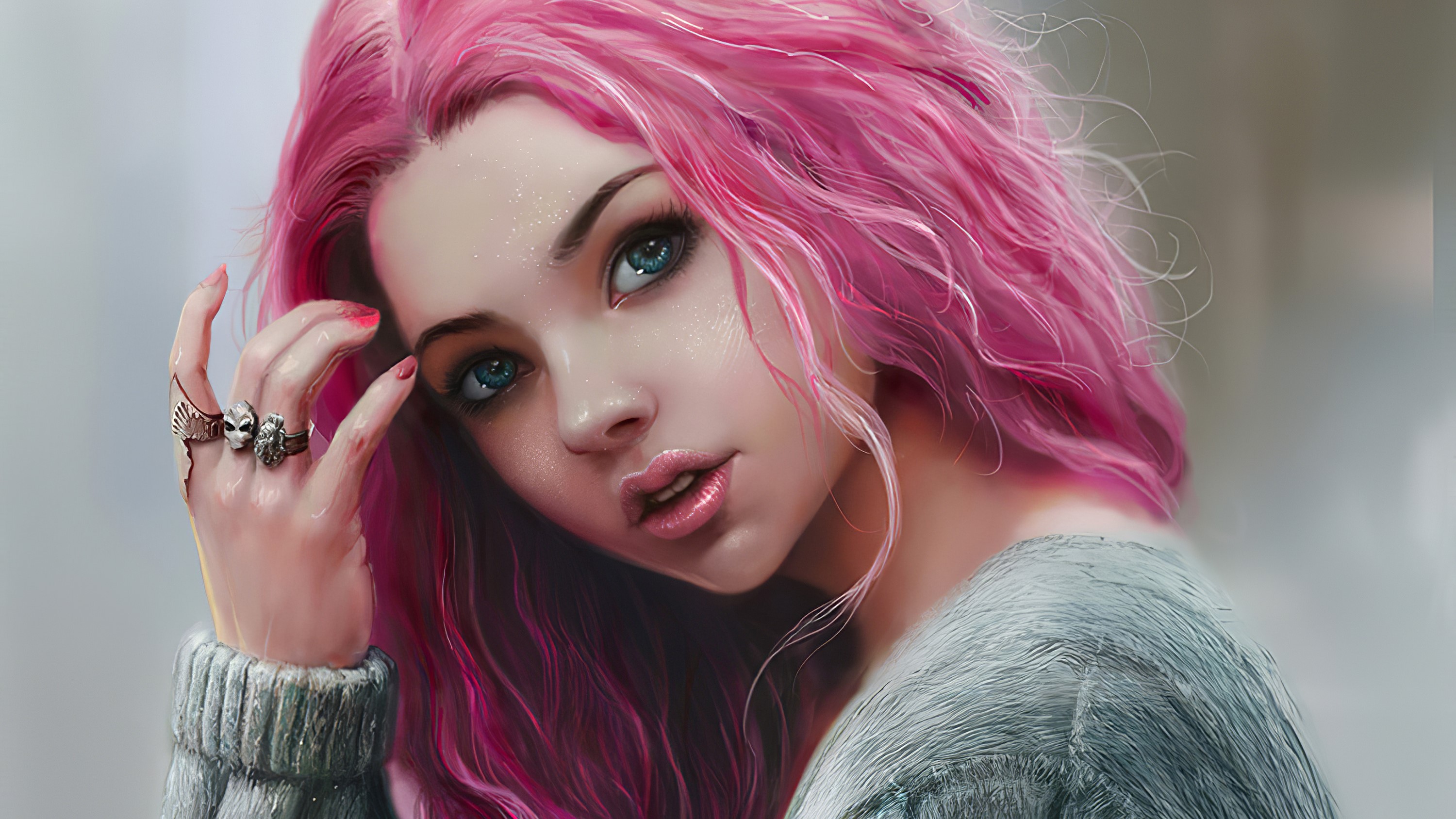 artist, artwork, digital art, hd, artstation, fantasy girls, HD Wallpaper