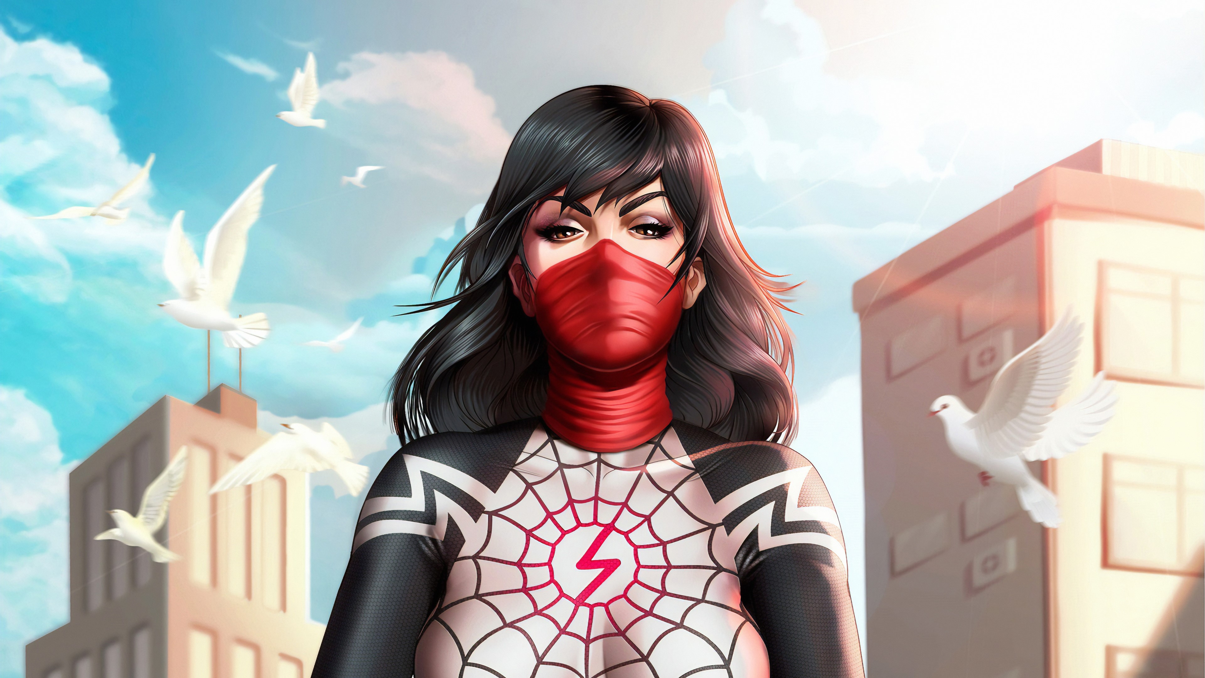 silk, gwen, gwen stacy, hd, artwork, artist, digital art, superheroes, HD Wallpaper