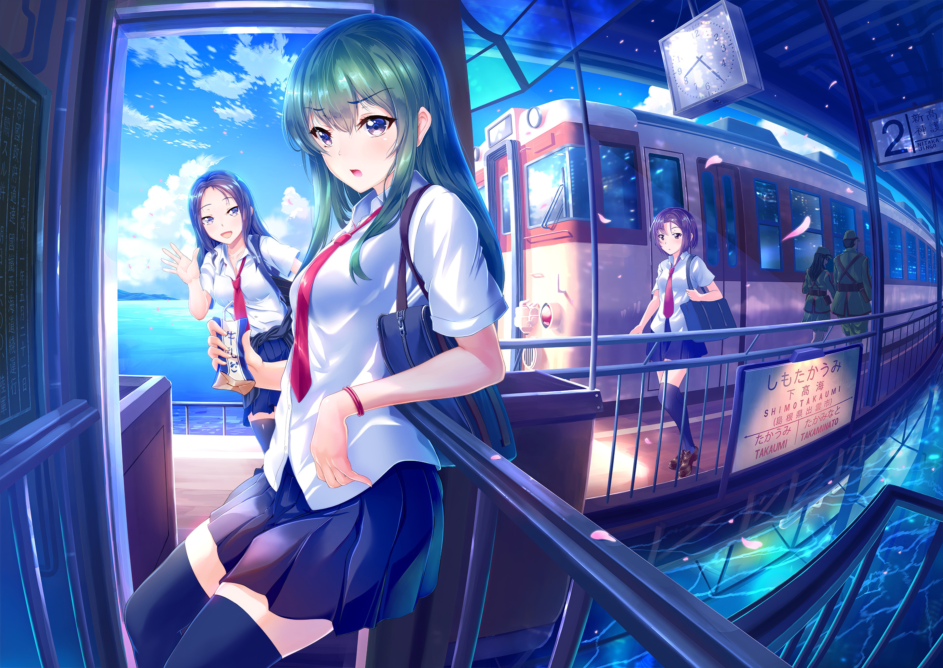anime girl, anime, artist, artwork, digital art, hd, 4k, HD Wallpaper