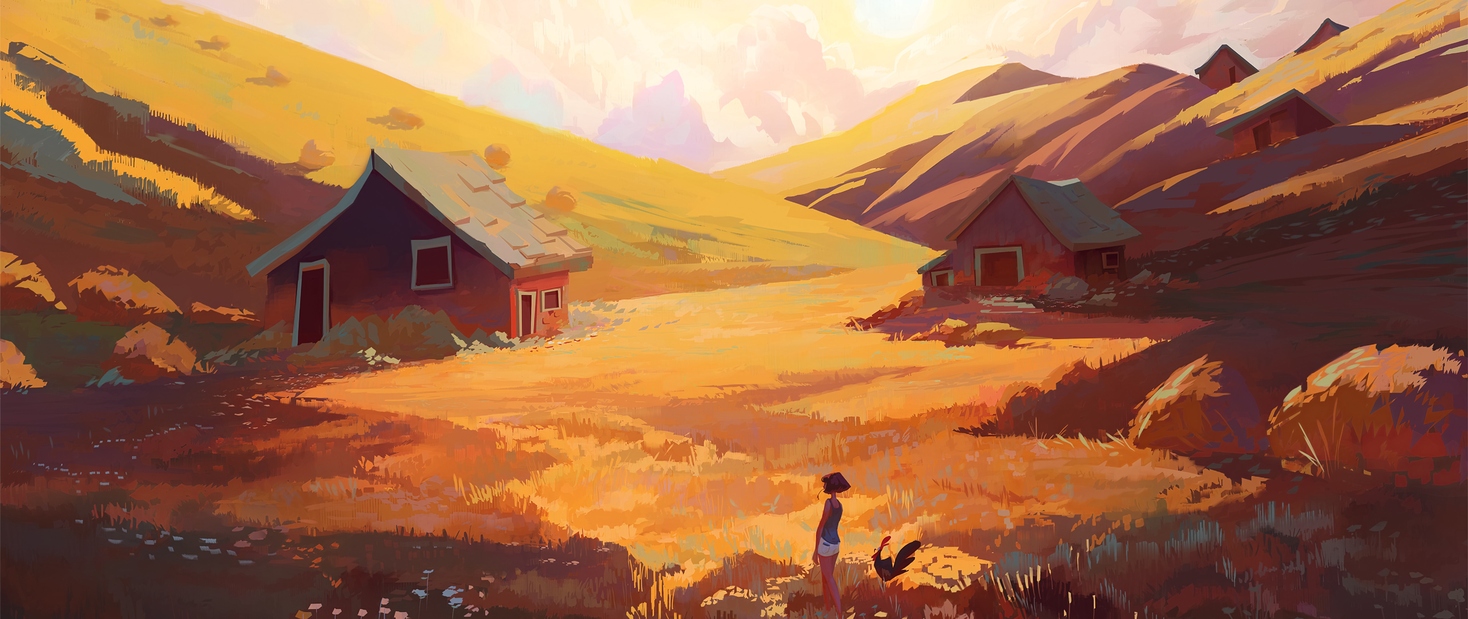 fields, artist, artwork, digital art, hd, 4k, 5k, HD Wallpaper