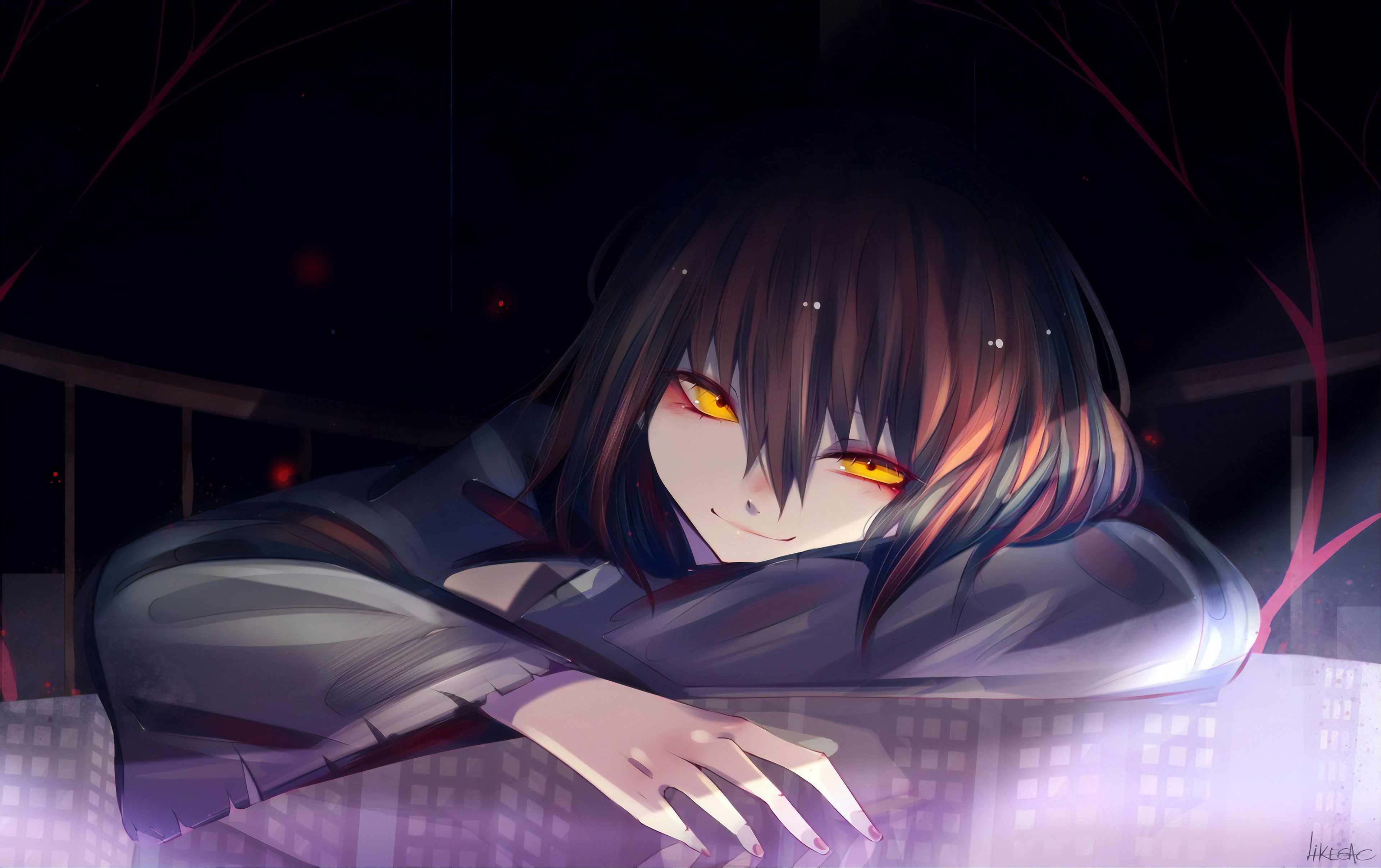 anime girl, anime, artist, artwork, digital art, hd, 4k, deviantart, HD Wallpaper