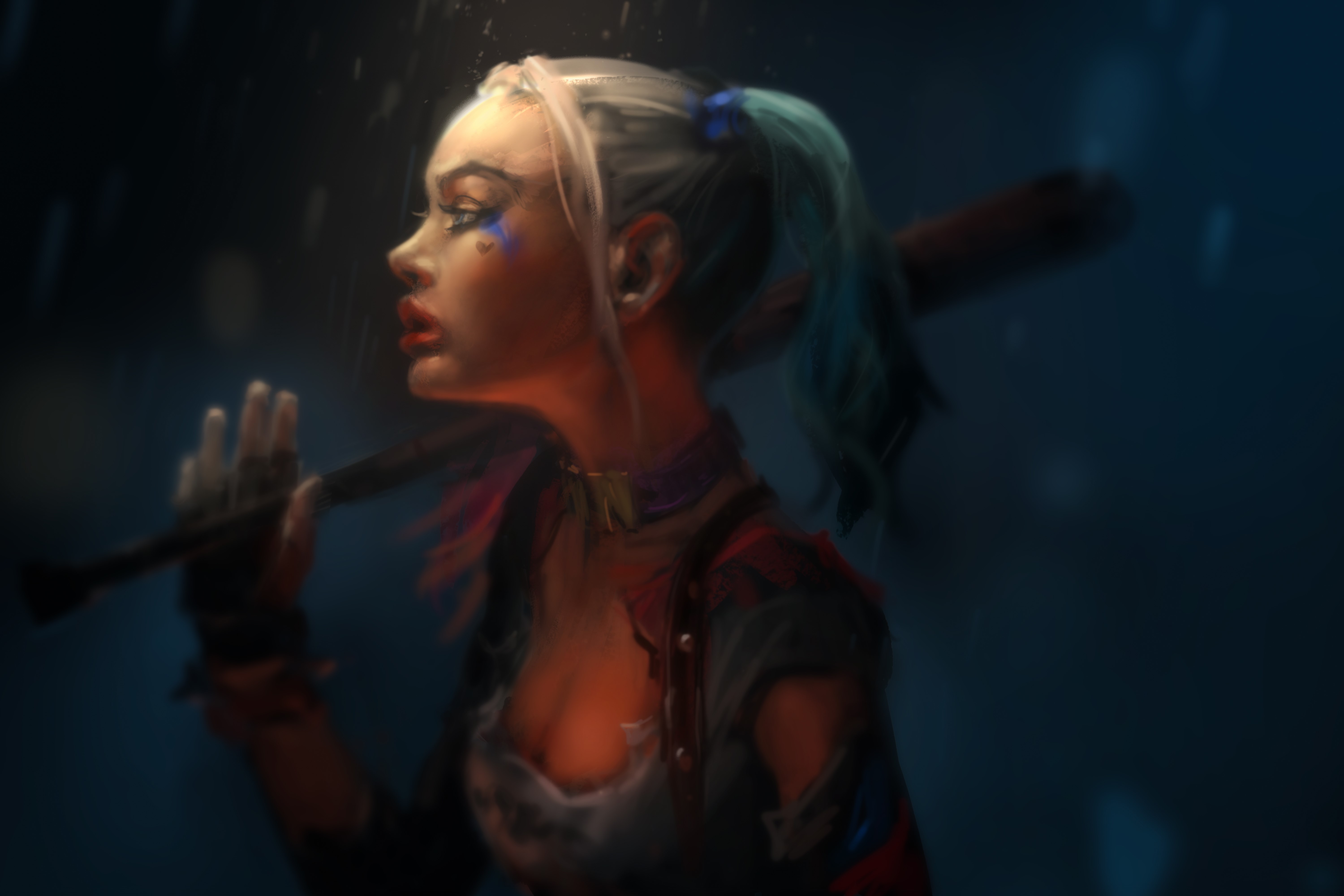 harley quinn, superheroes, artist, artwork, digital art, hd, 4k, 5k, HD Wallpaper