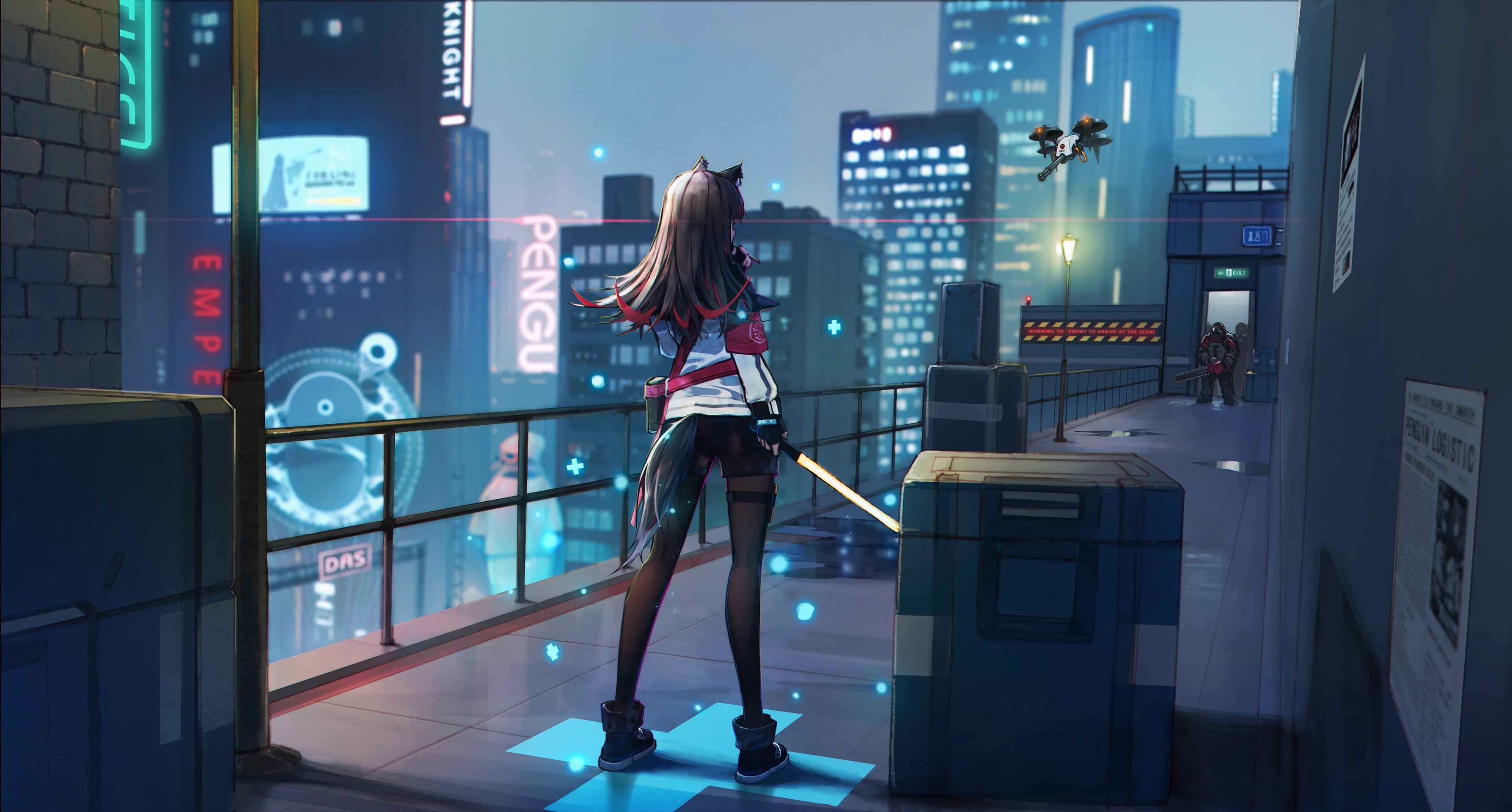 anime girl, anime, artist, artwork, digital art, hd, 4k, HD Wallpaper