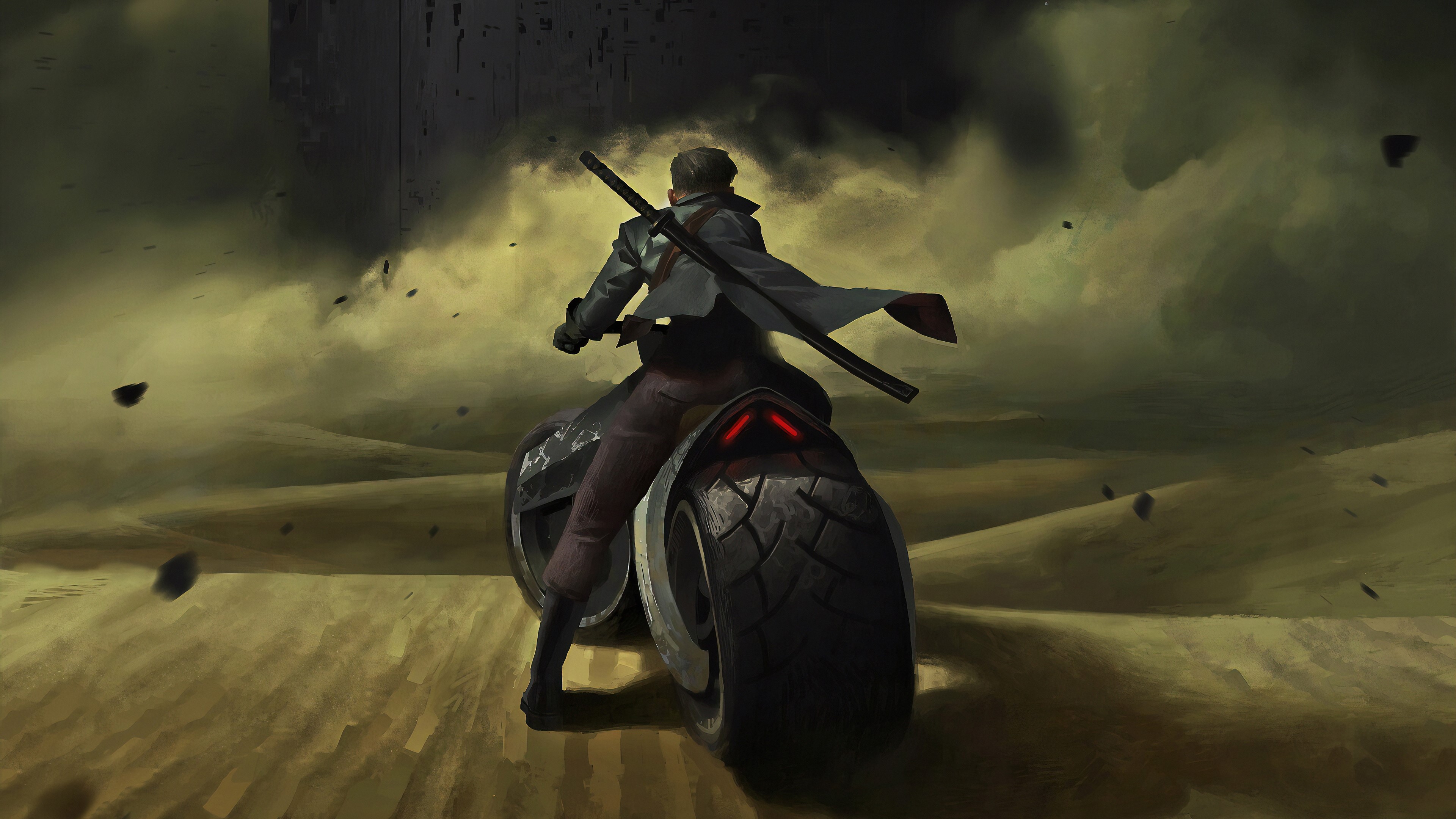 artist, hd, 4k, artwork, artstation, biker, HD Wallpaper