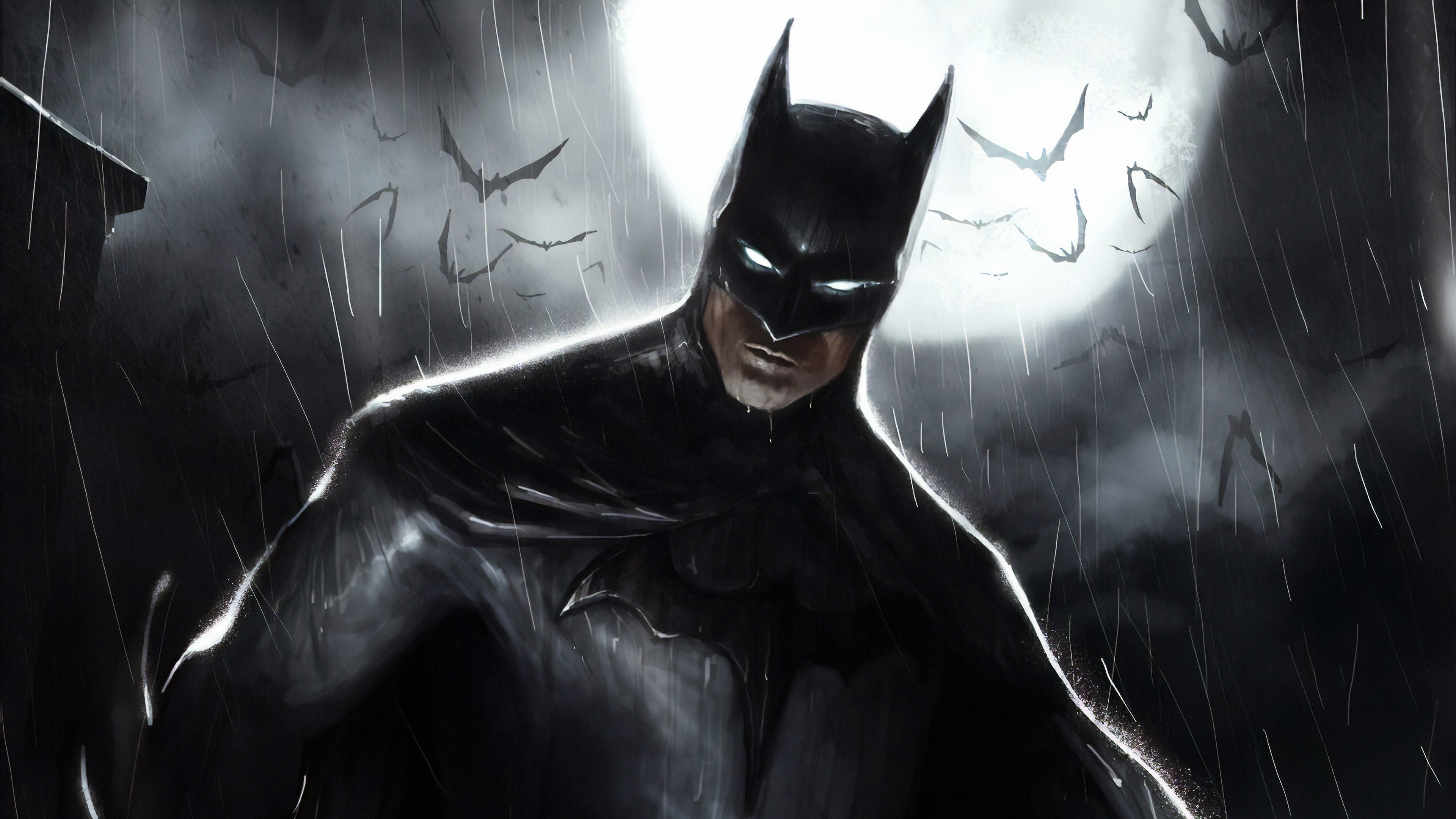 batman, hd, 4k, superheroes, portrait, artwork, HD Wallpaper