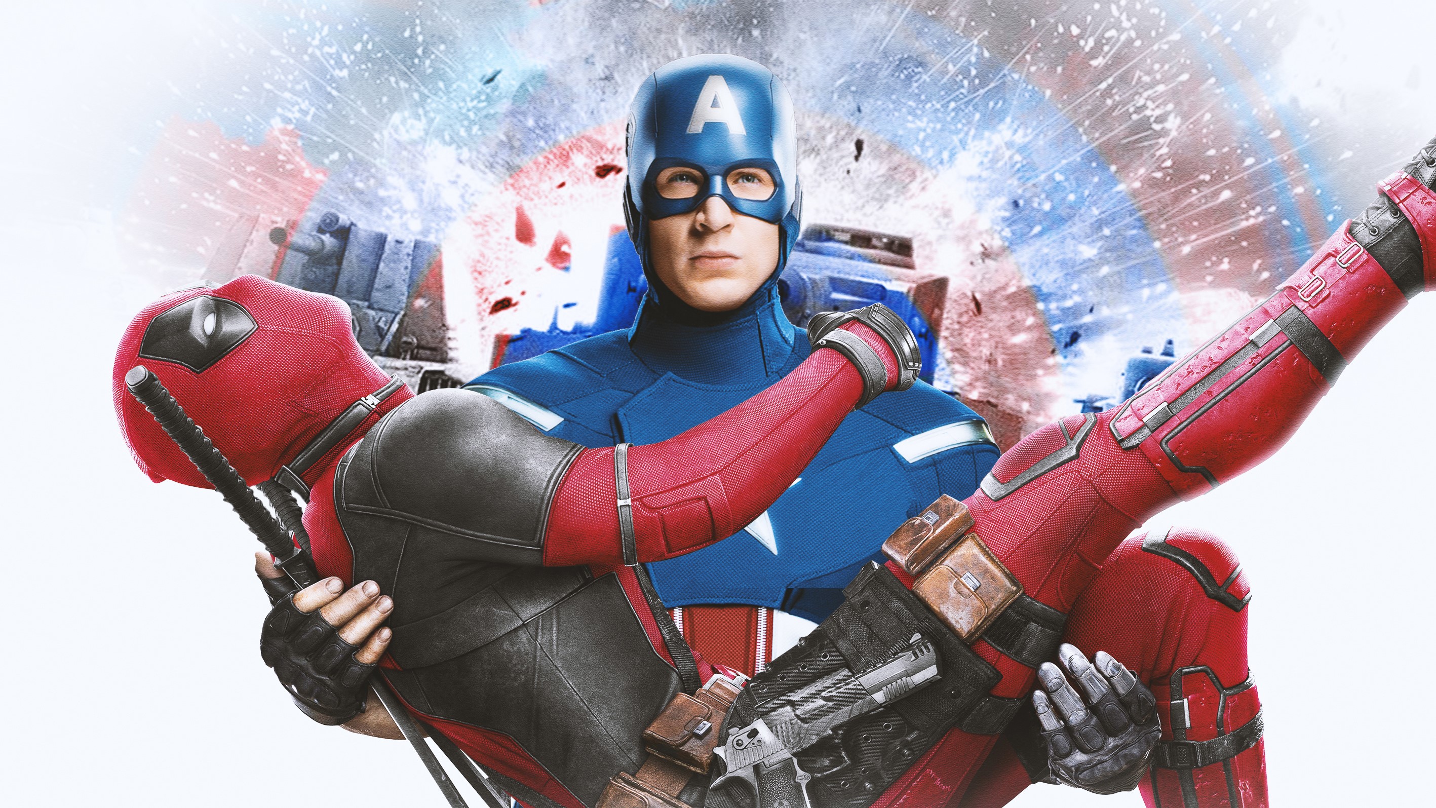 captain america, hd, superheroes, behance, deadpool, HD Wallpaper