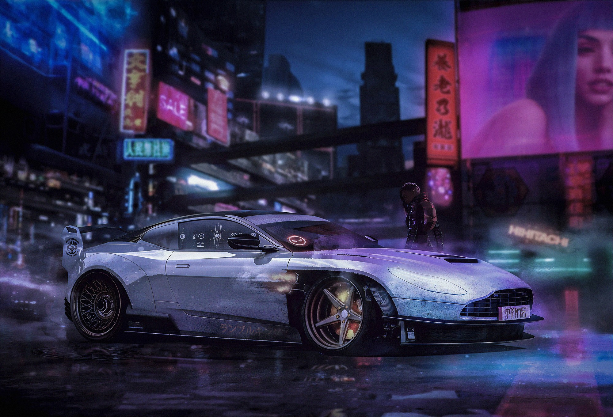 cyberpunk, artist, artwork, digital art, hd, HD Wallpaper