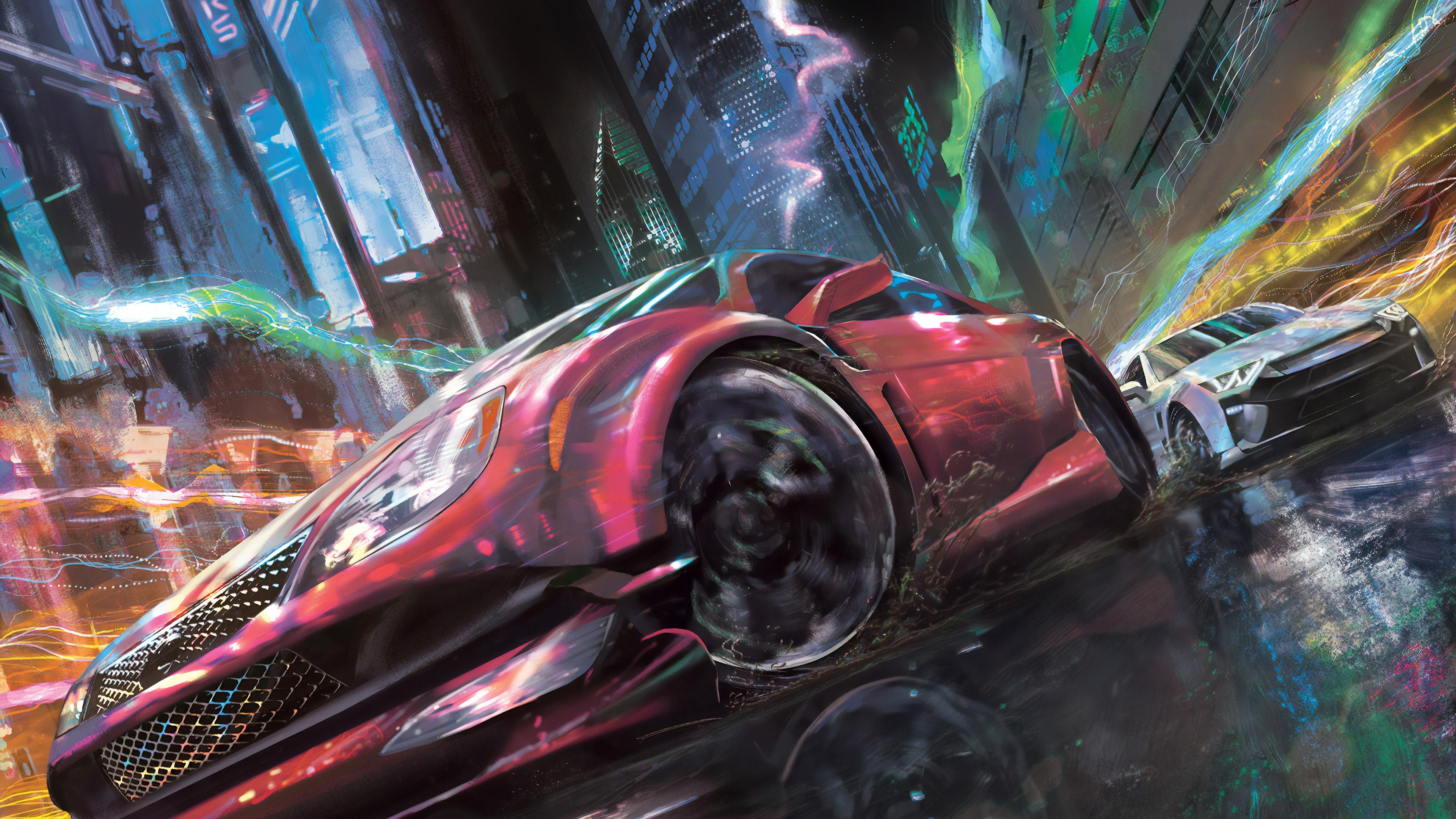 cars, artist, artwork, digital art, hd, 4k, deviantart, HD Wallpaper