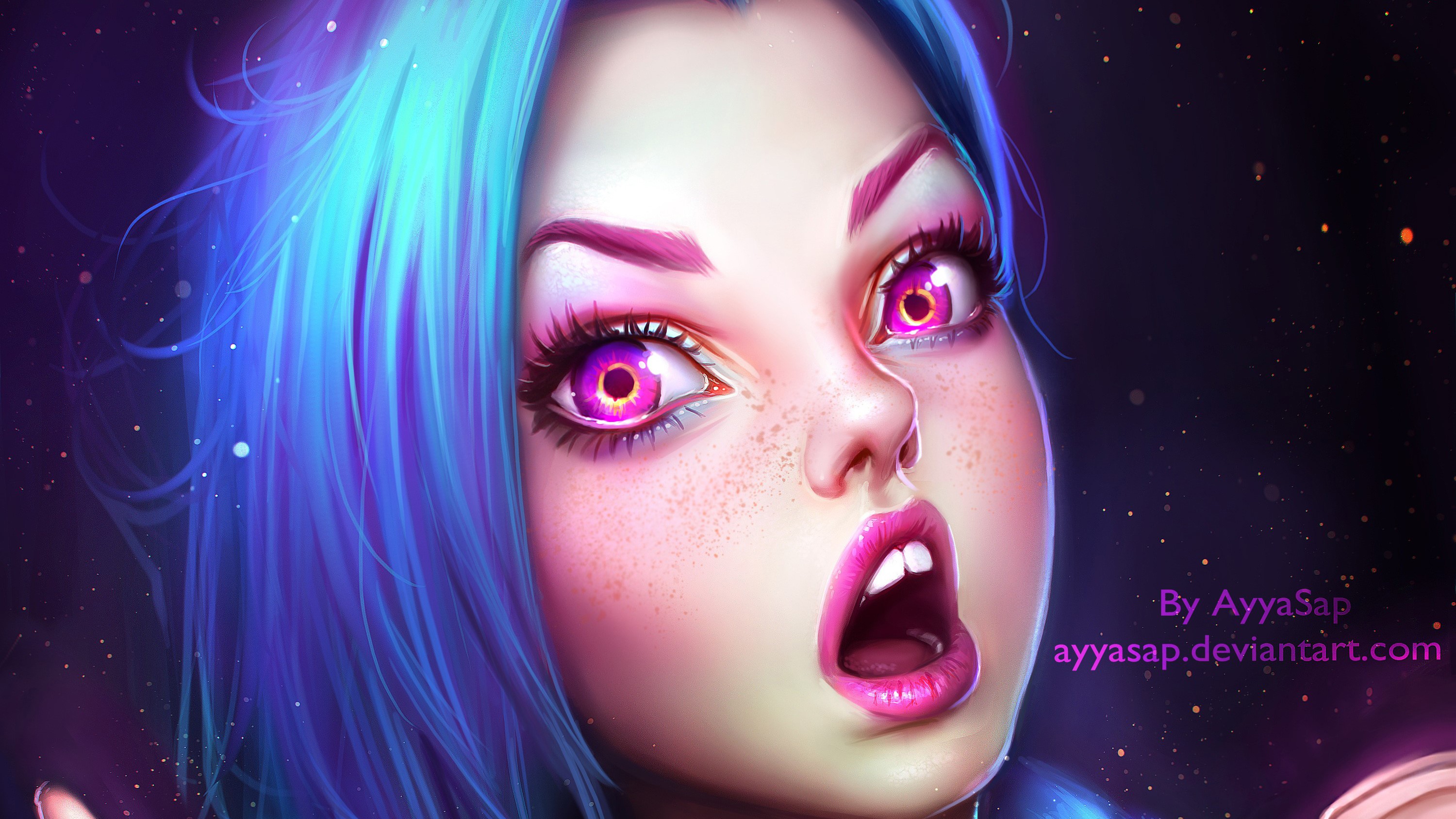 jinx league of legends, league of legends, games, hd, deviantart, HD Wallpaper