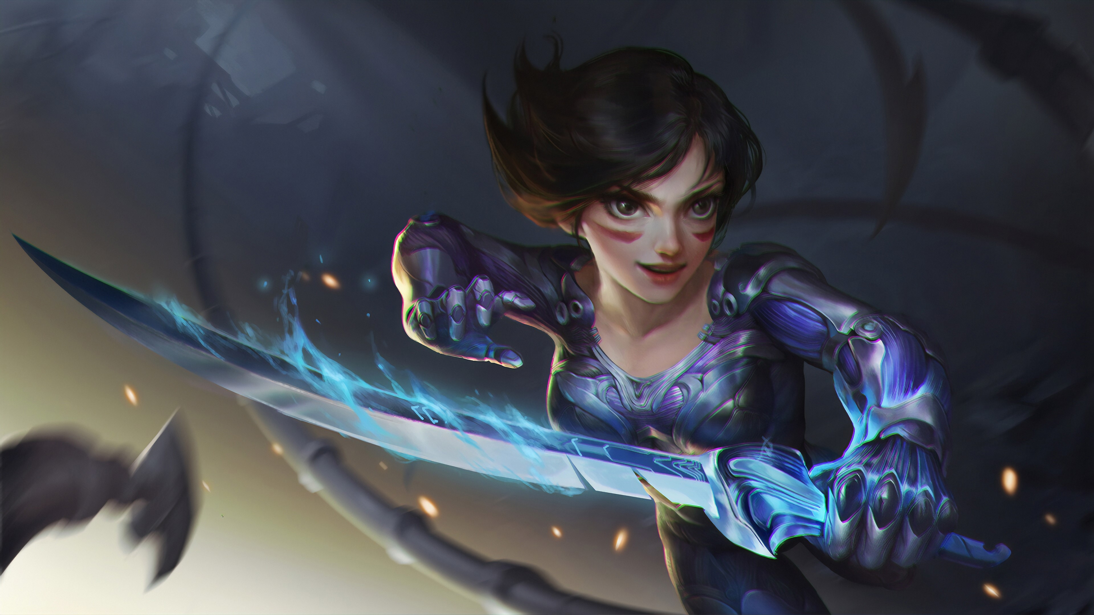 alita battle angel, artist, hd, artwork, artstation, HD Wallpaper