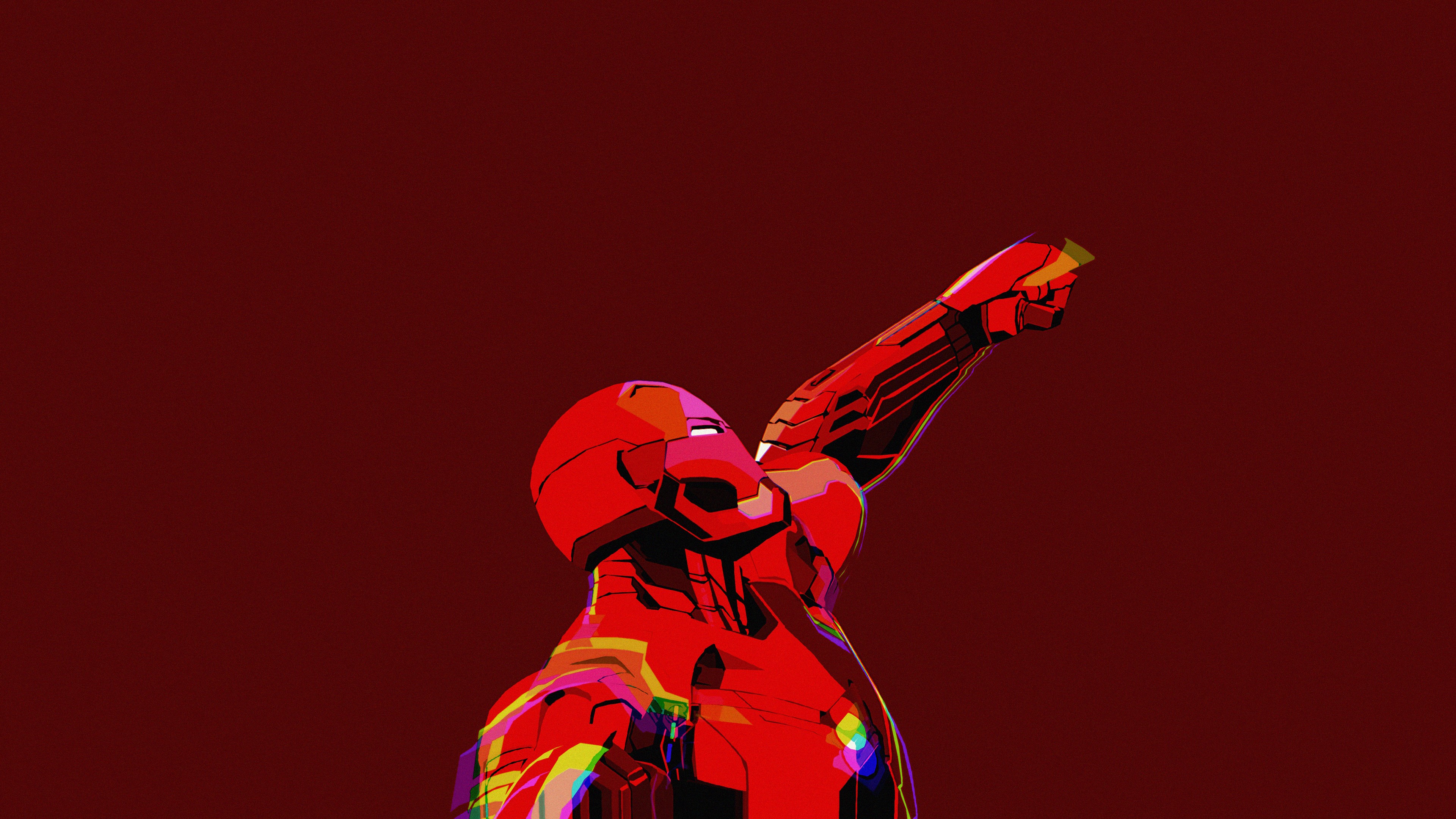 iron man, superheroes, minimalism, minimalist, hd, 4k, artist, artwork, digital art, HD Wallpaper