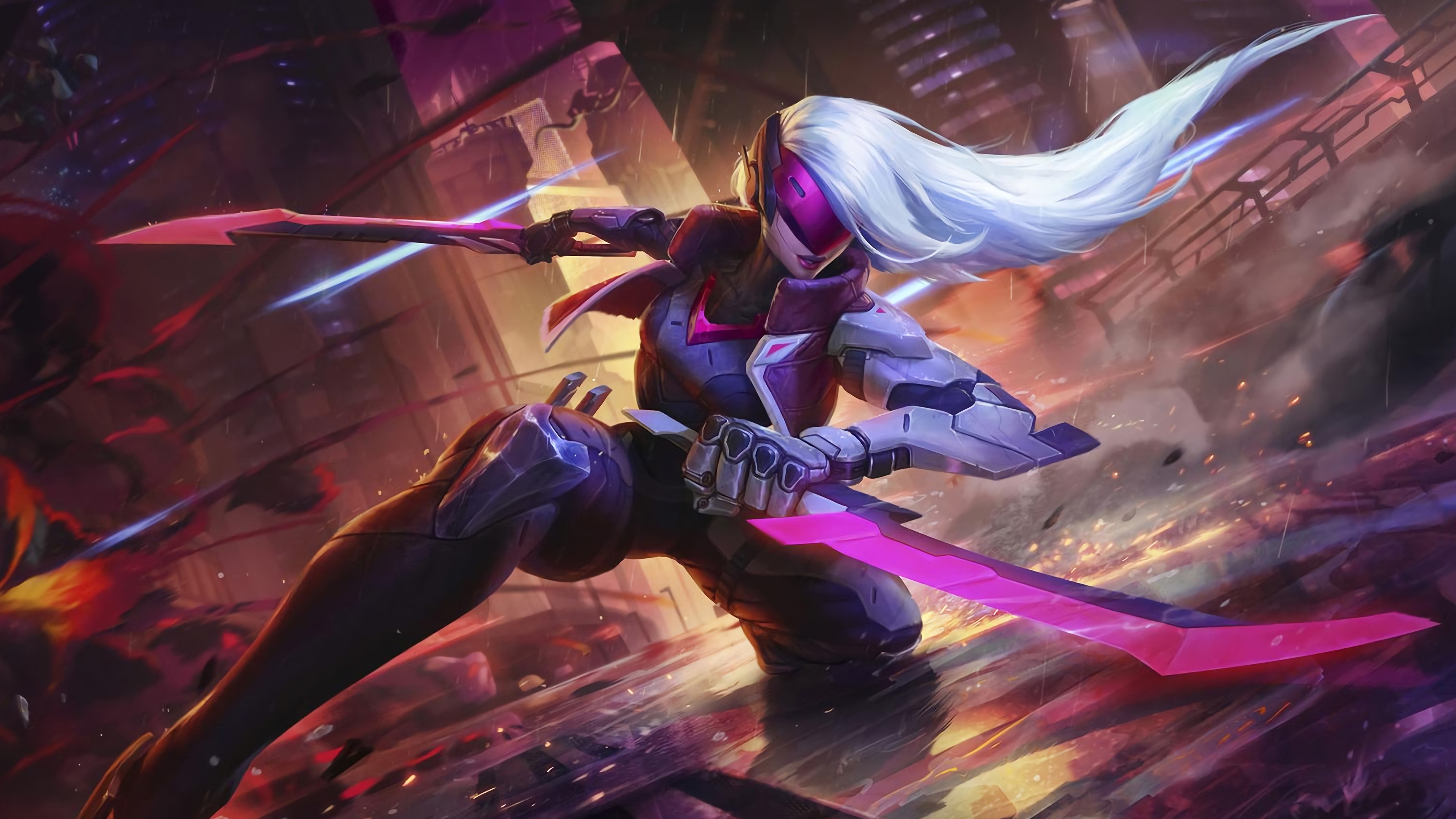 katarina league of legends, league of legends, games, fantasy girls, hd, 4k, deviantart, HD Wallpaper