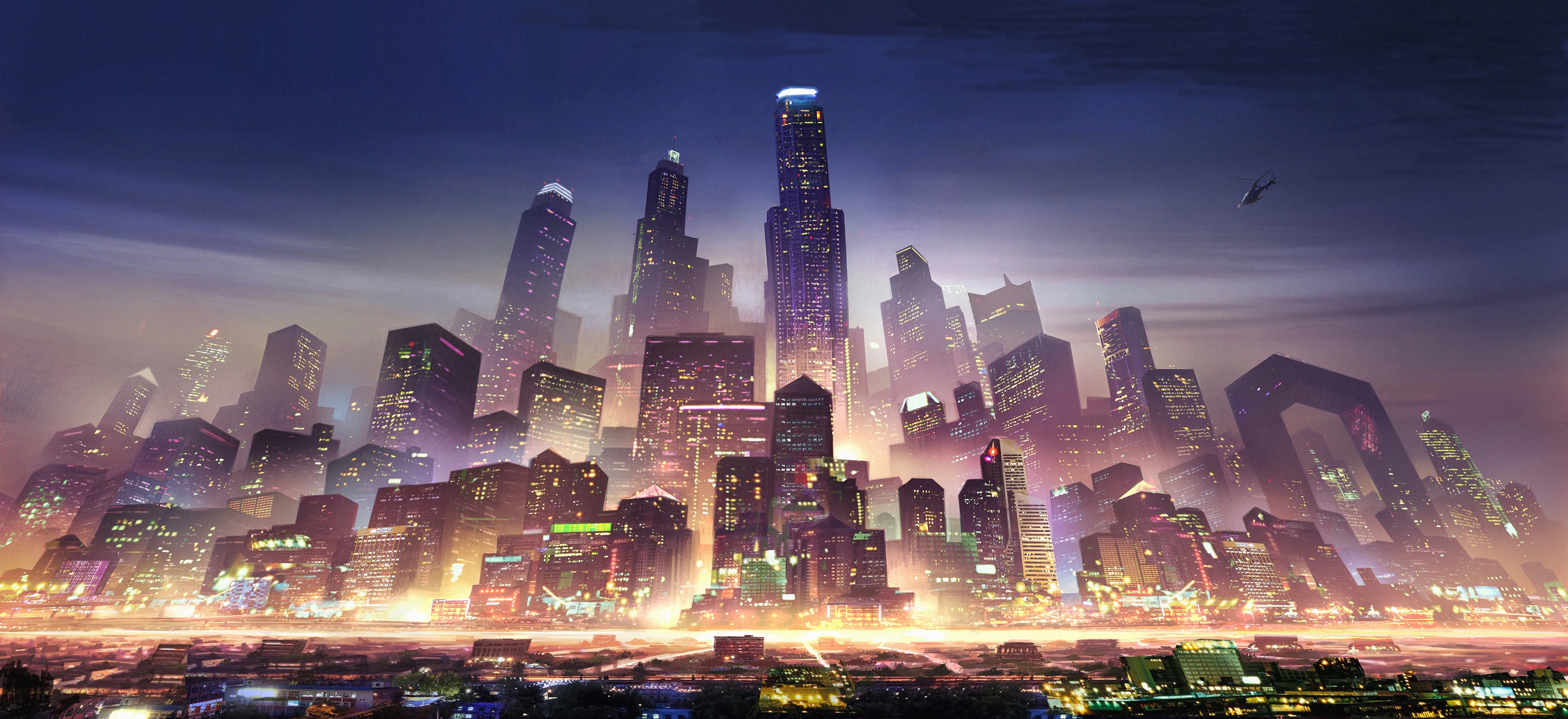 city, artist, artwork, digital art, hd, 4k, 5k, behance, HD Wallpaper