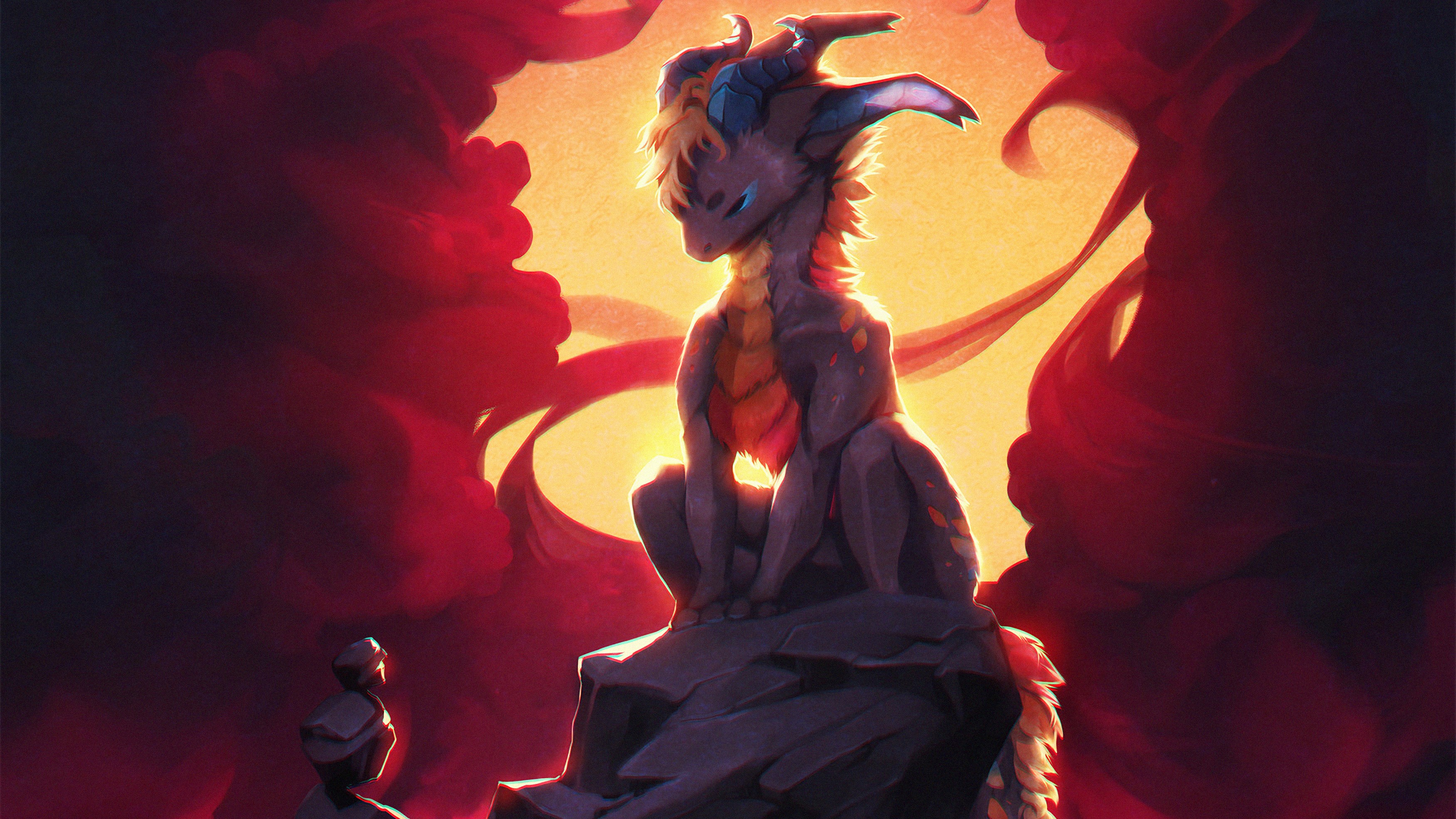 dragon, artist, artwork, digital art, hd, 4k, deviantart, HD Wallpaper