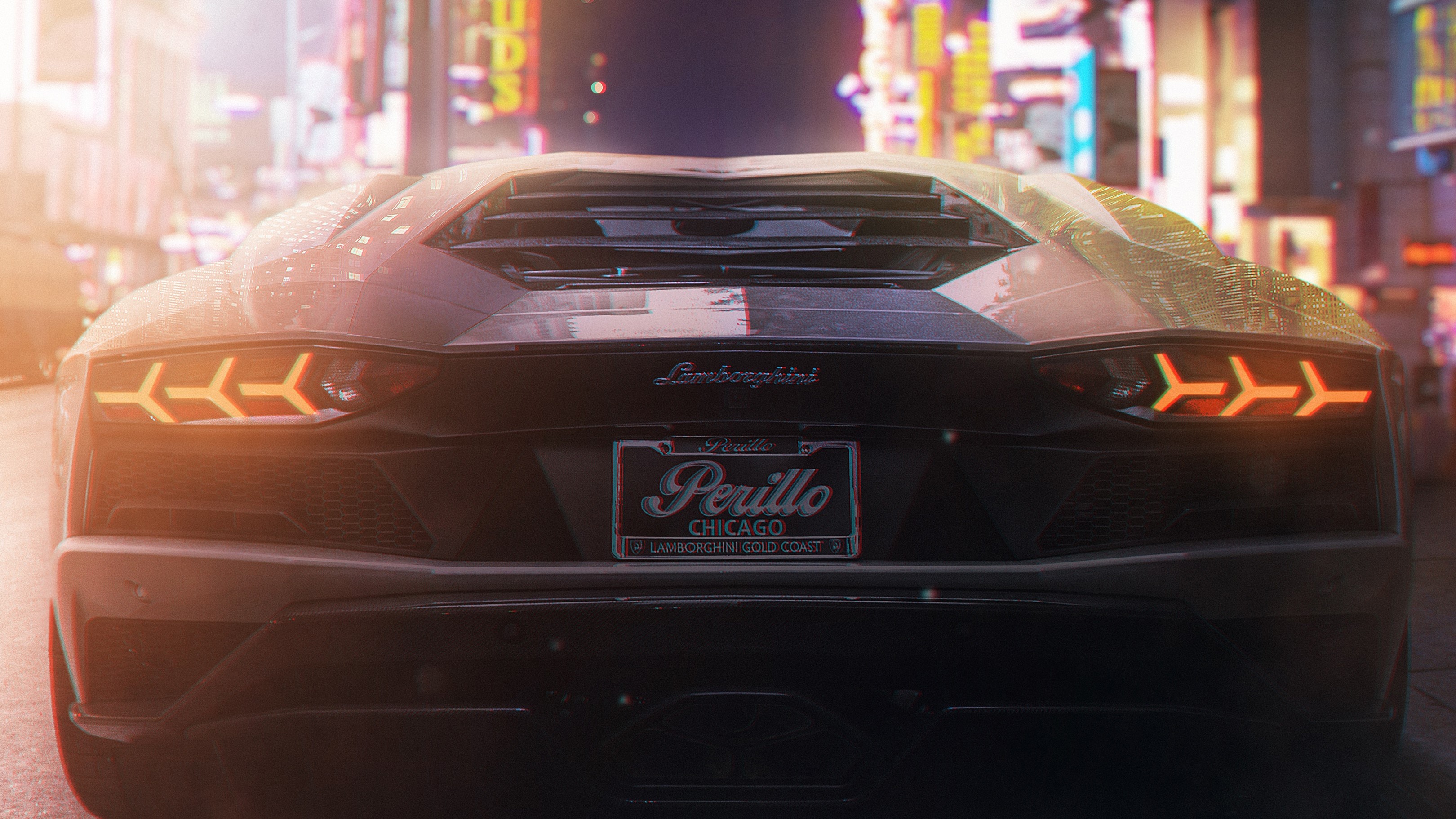 lamborghini, cars, artist, artwork, digital art, hd, 4k, HD Wallpaper