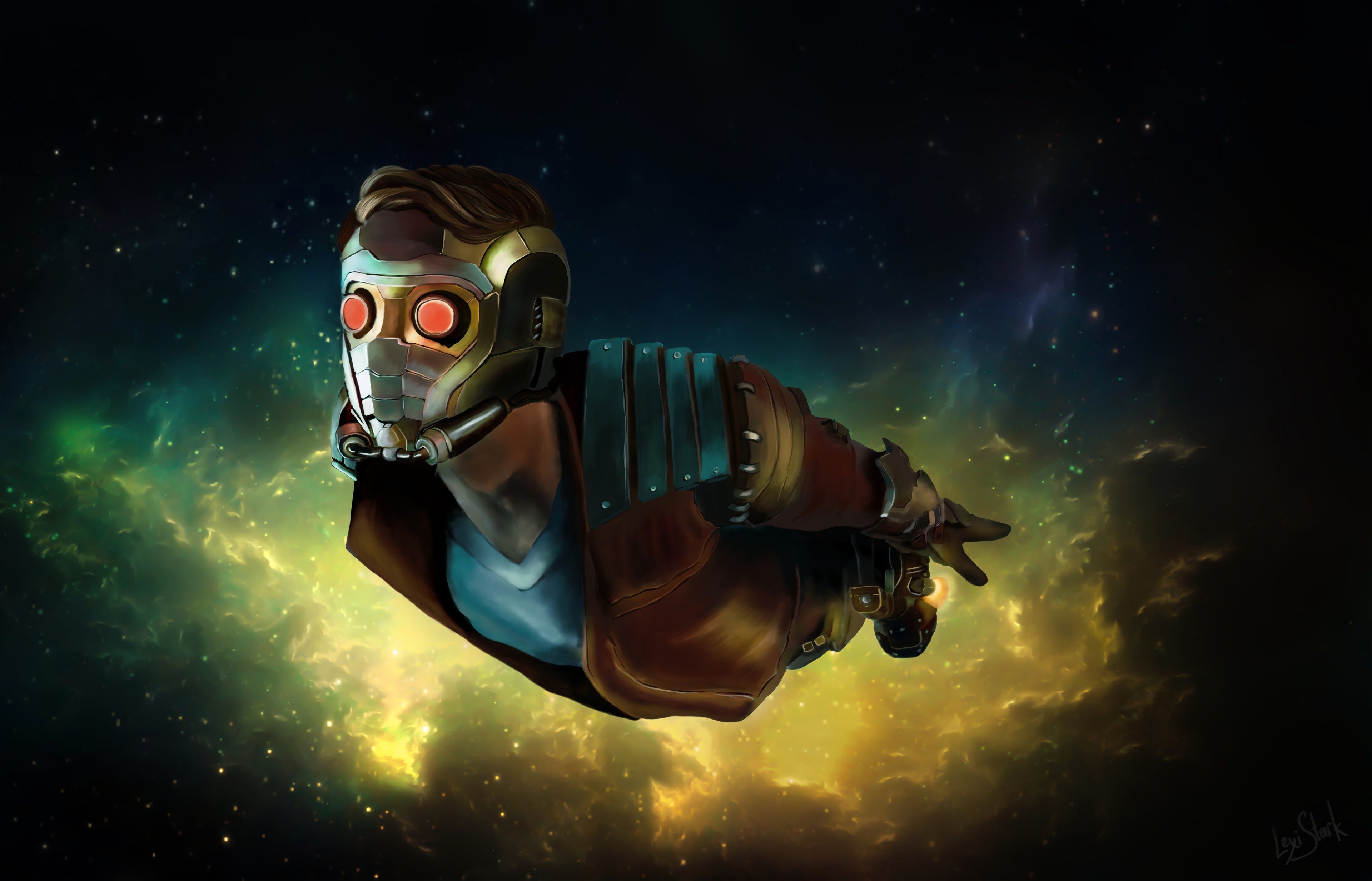 star lord, hd, 4k, superheroes, artstation, HD Wallpaper