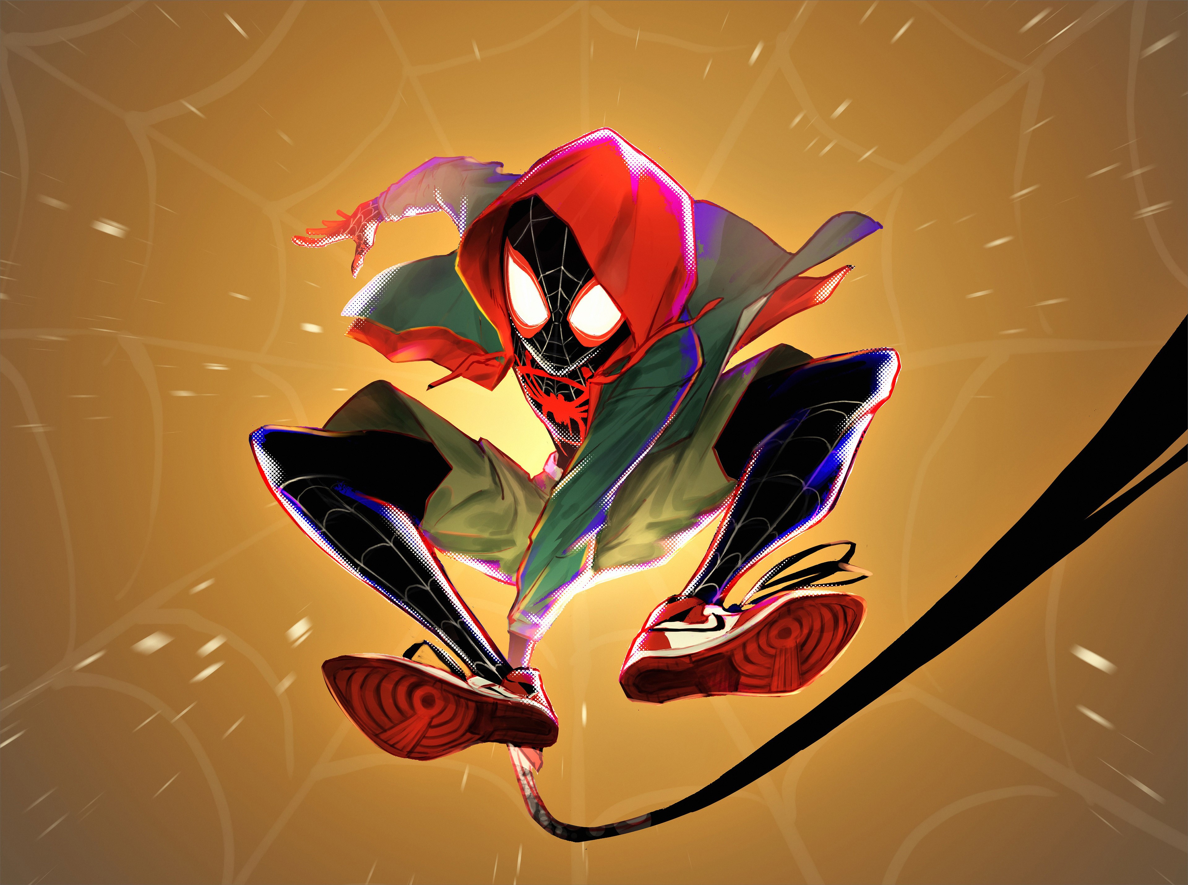 spiderman, hd, 4k, superheroes, artwork, digital art, art, pixiv, HD Wallpaper