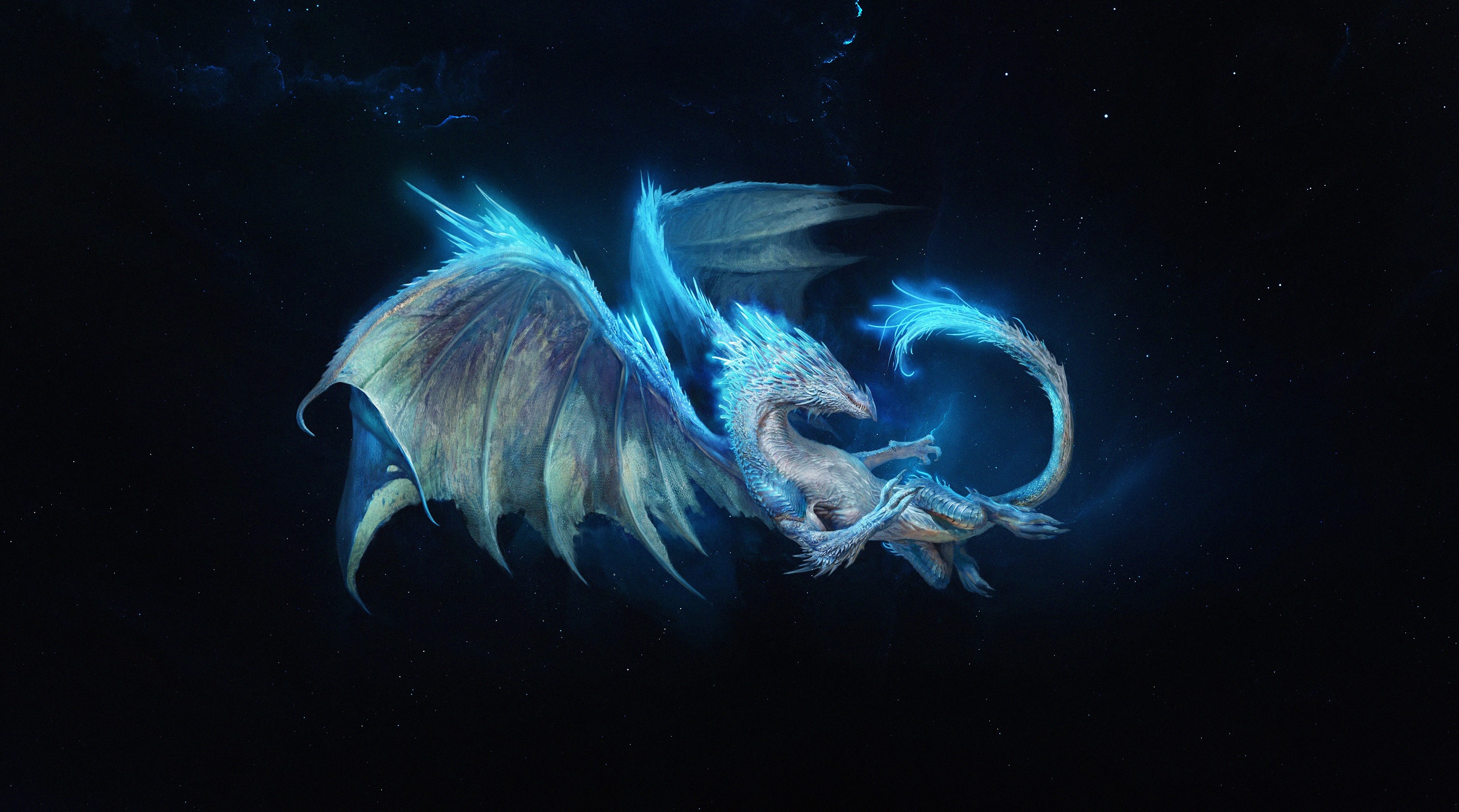 dragon, creature, artist, artwork, digital art, hd, 4k, HD Wallpaper