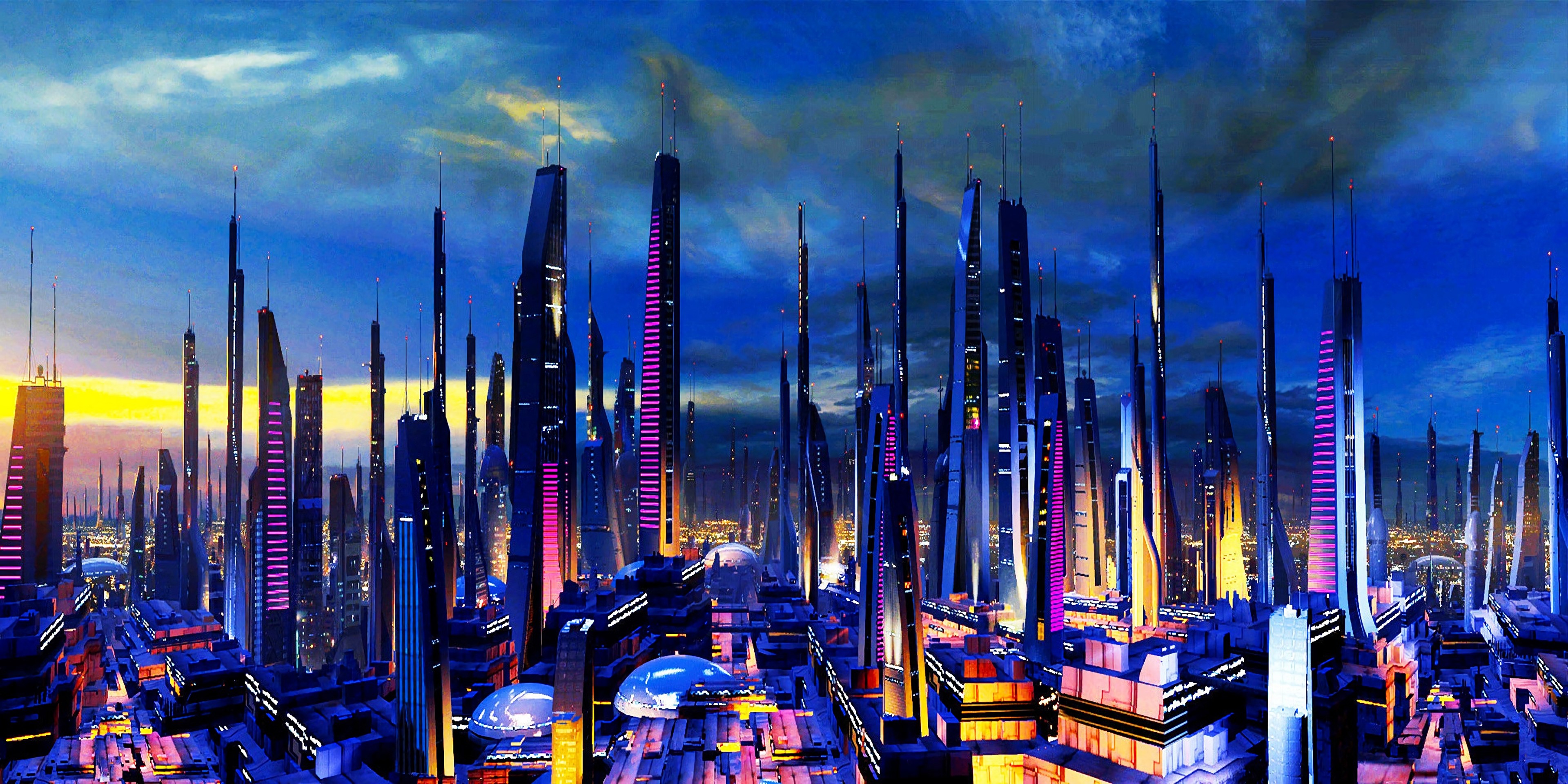 city, artist, artwork, digital art, hd, 4k, HD Wallpaper