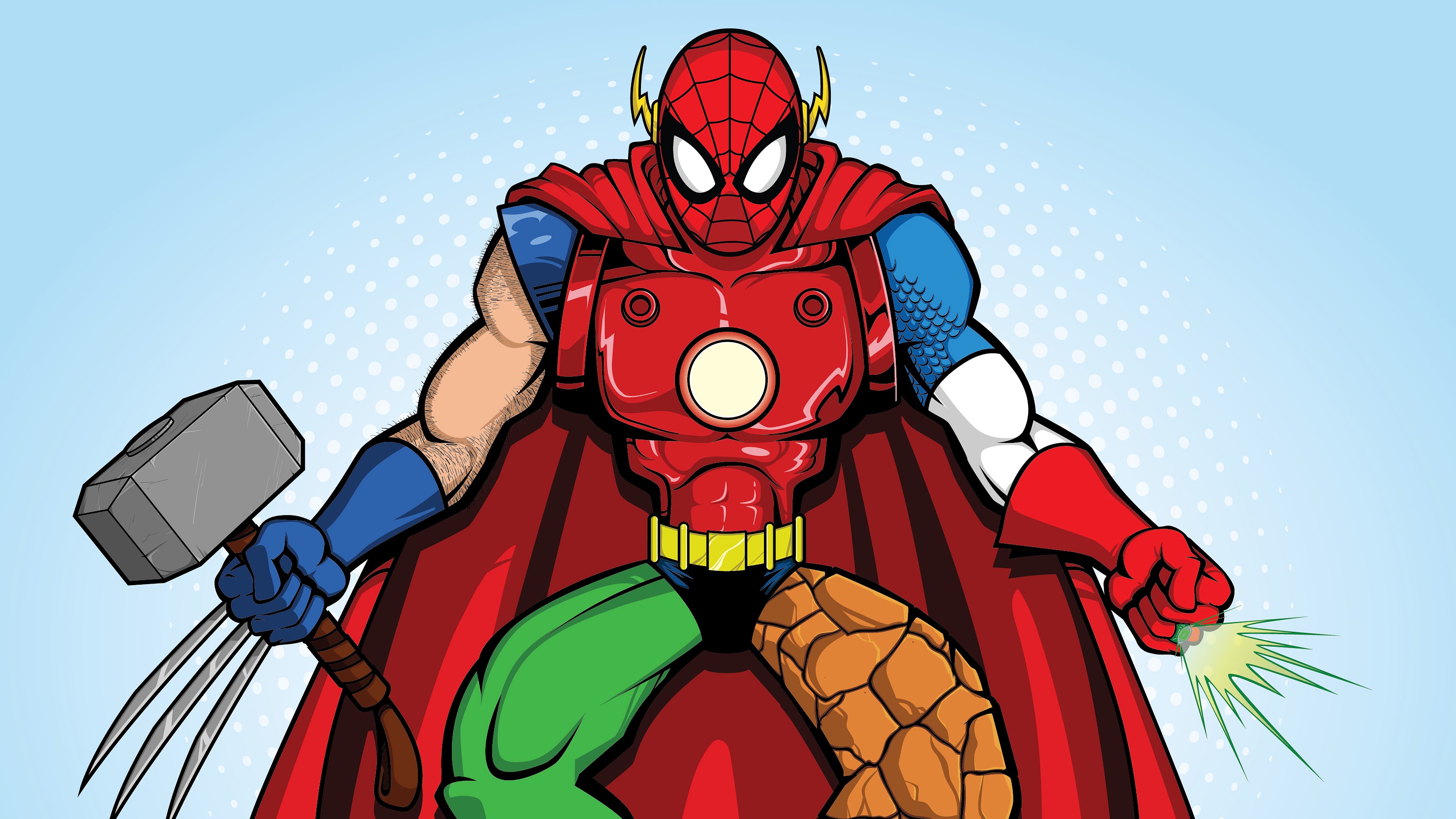spiderman, superheroes, hd, 4k, behance, HD Wallpaper