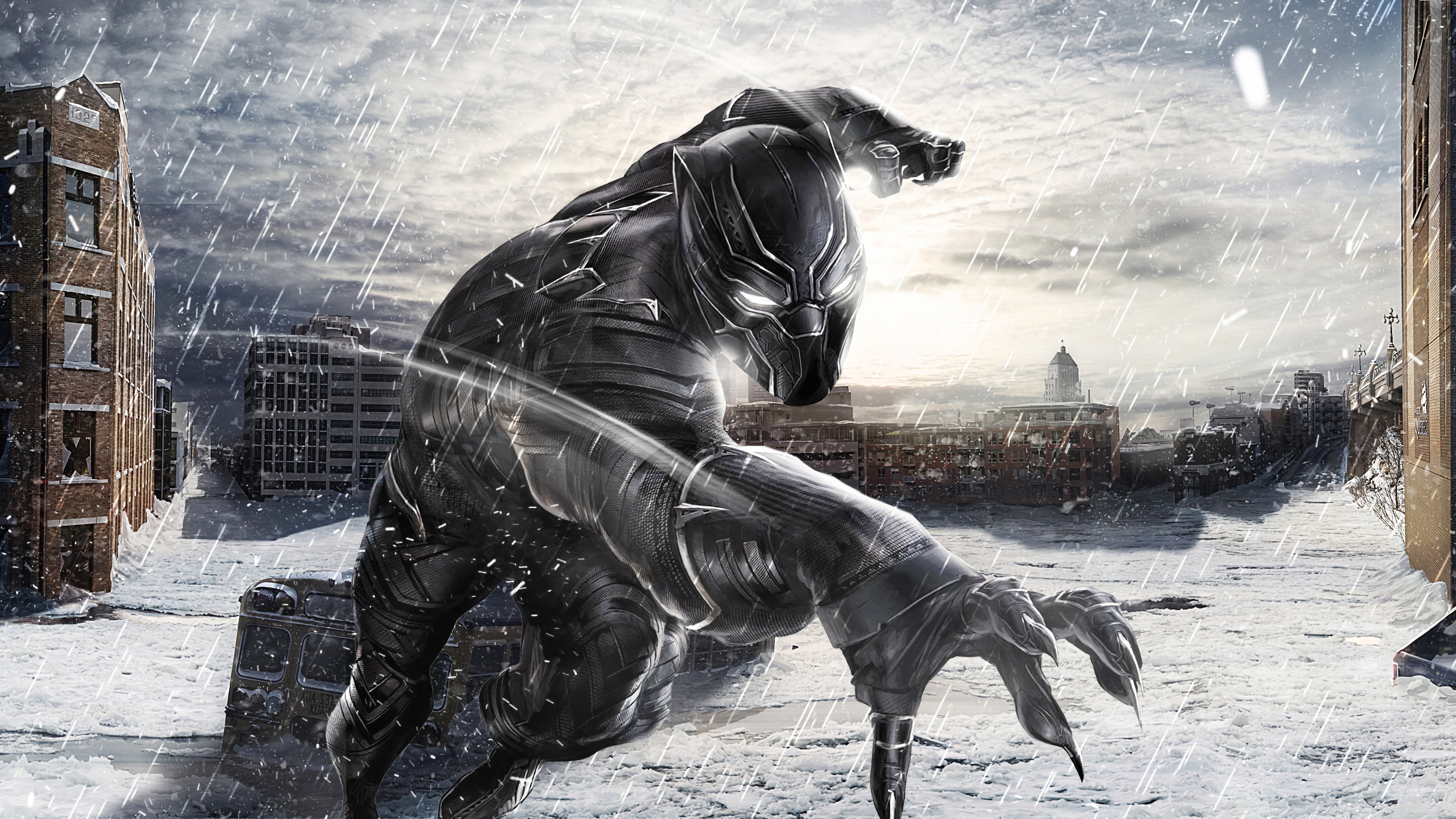 black panther, hd, 4k, superheroes, artwork, deviantart, HD Wallpaper
