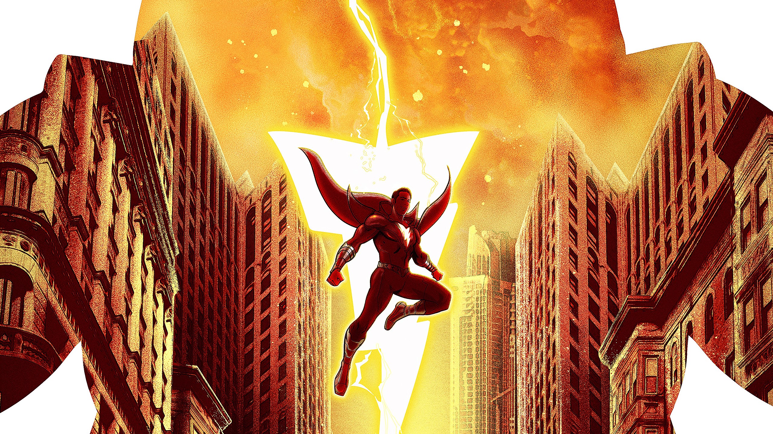 shazam, superheroes, artist, artwork, digital art, hd, behance, HD Wallpaper