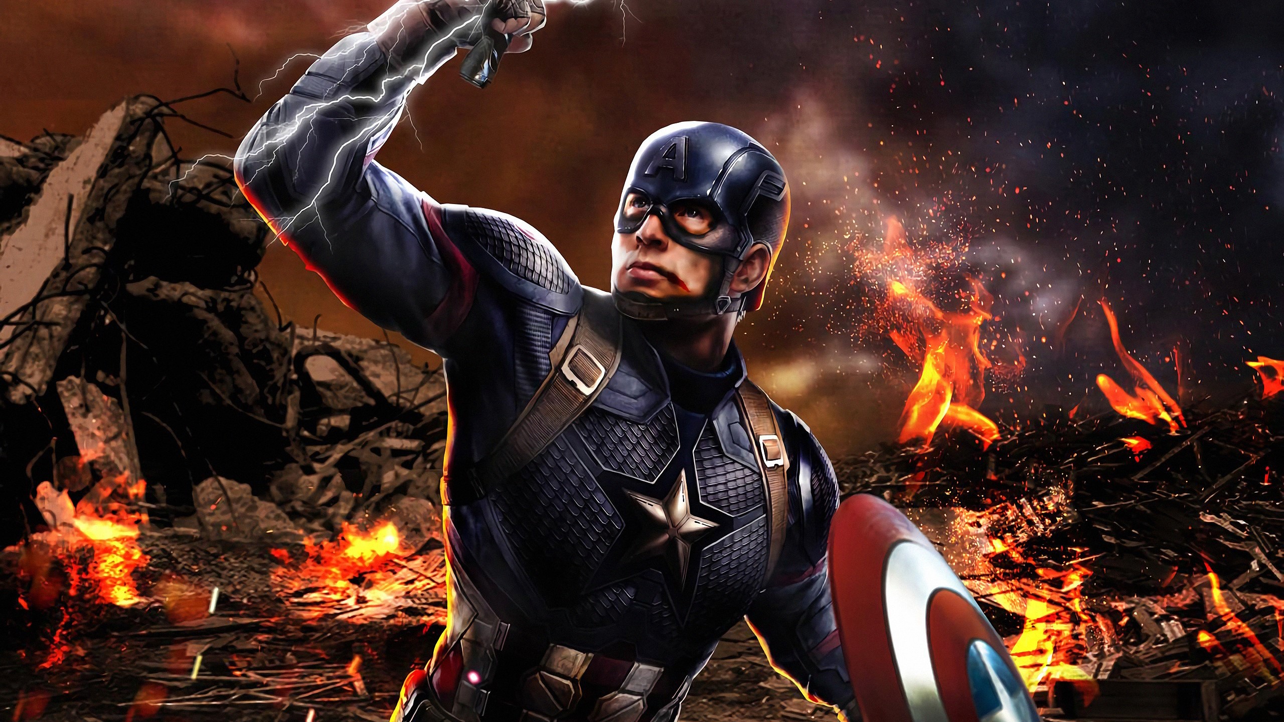 captain america, hd, superheroes, artwork, HD Wallpaper