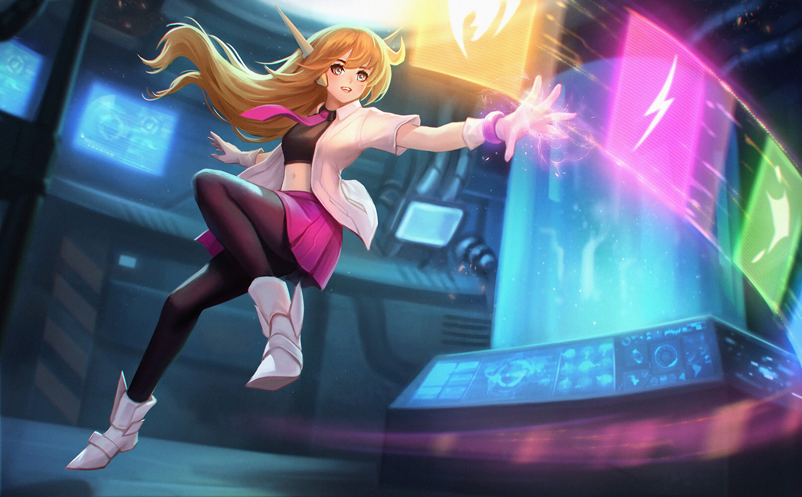 anime girl, anime, artist, artwork, digital art, hd, HD Wallpaper