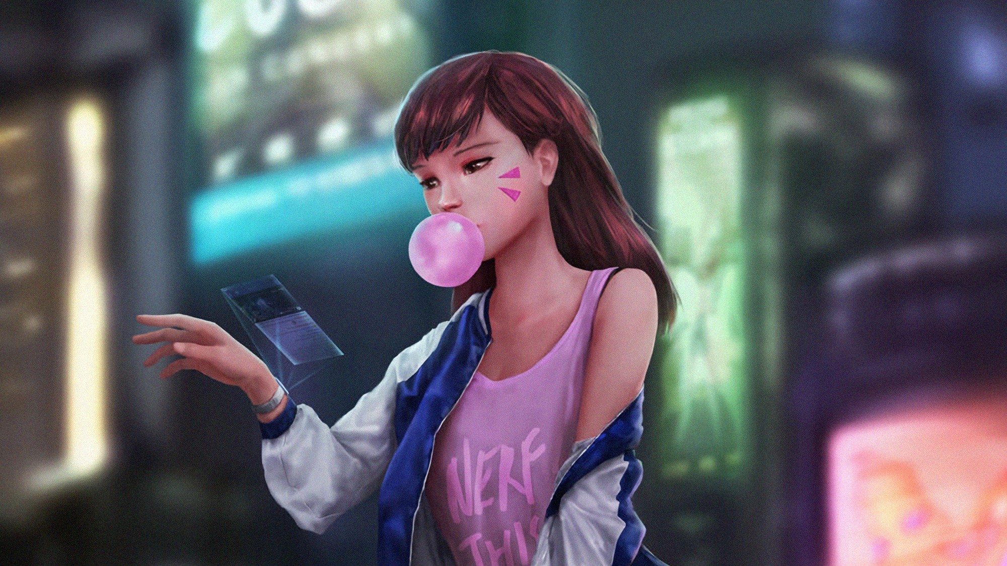 dva overwatch, overwatch, games, hd, artwork, artist, digital art, 4k, 5k, HD Wallpaper