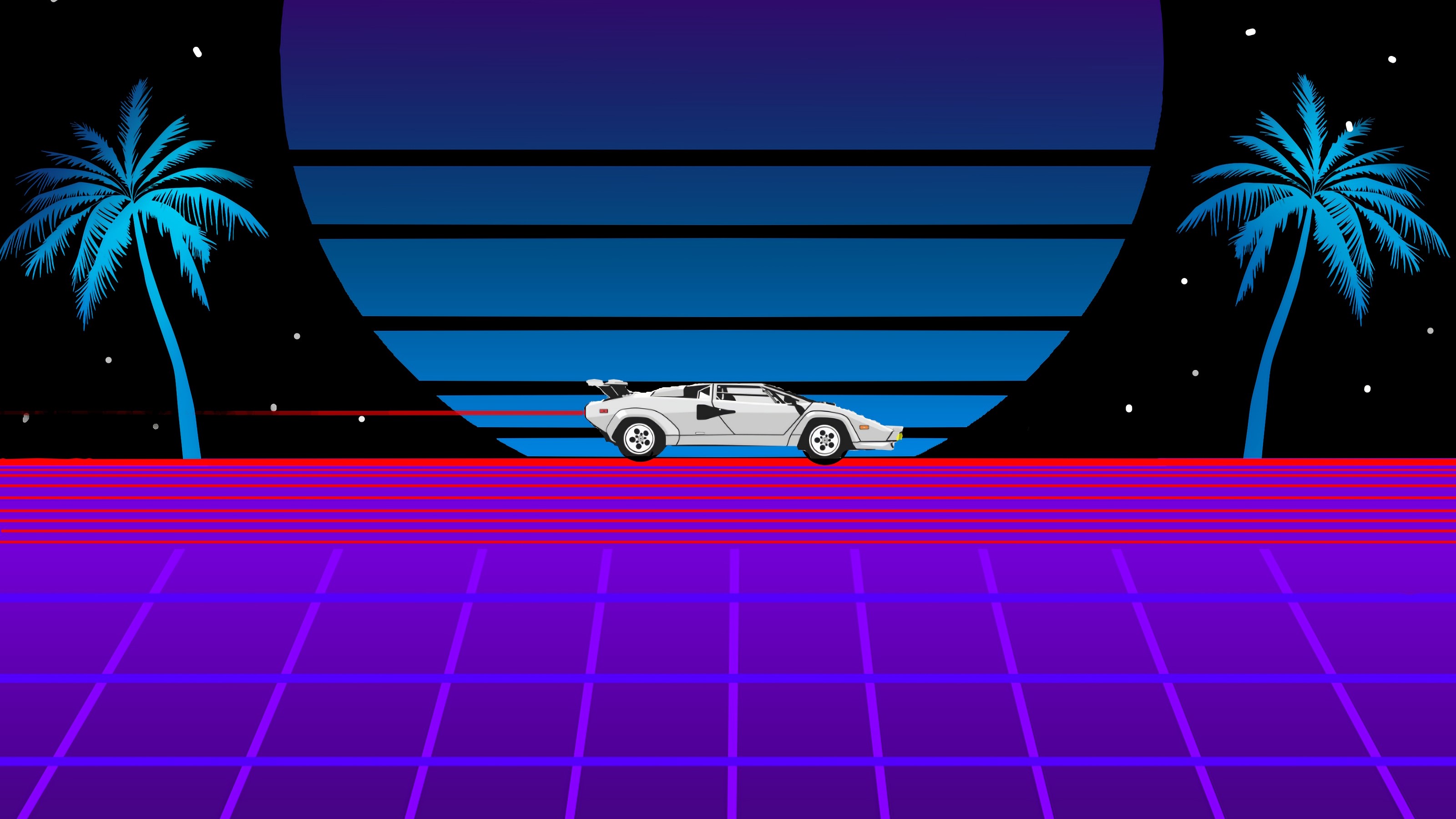 lamborghini countach, retro, cars, lamborghini, hd, HD Wallpaper