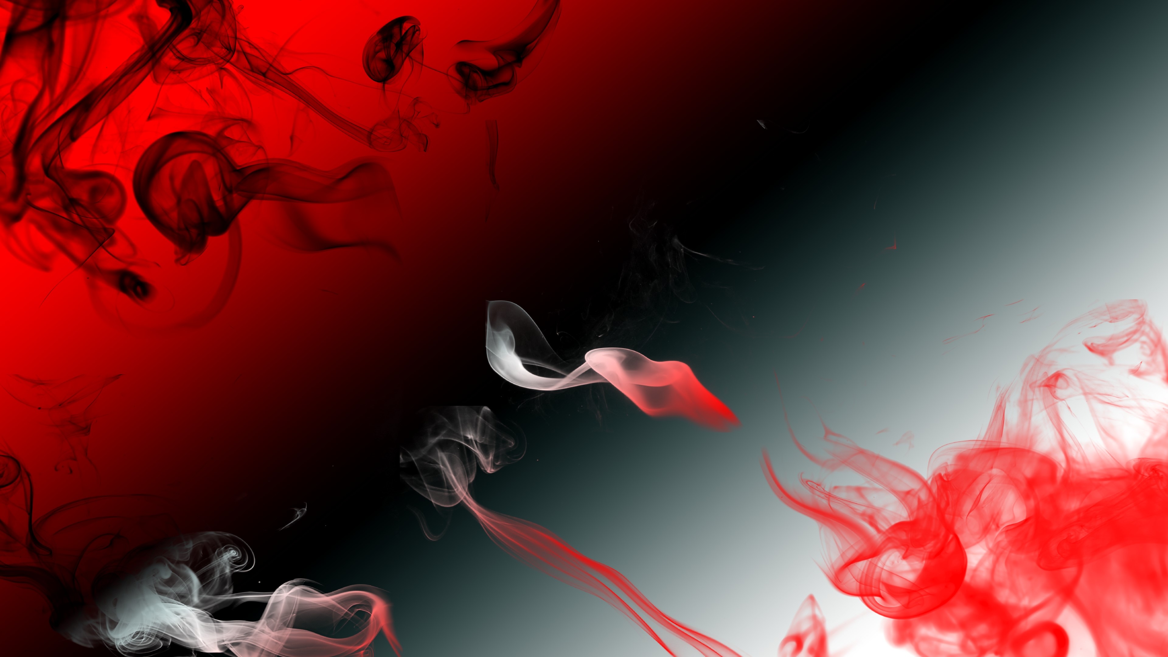 smoke, red, digital art, abstract, hd, 4k, HD Wallpaper