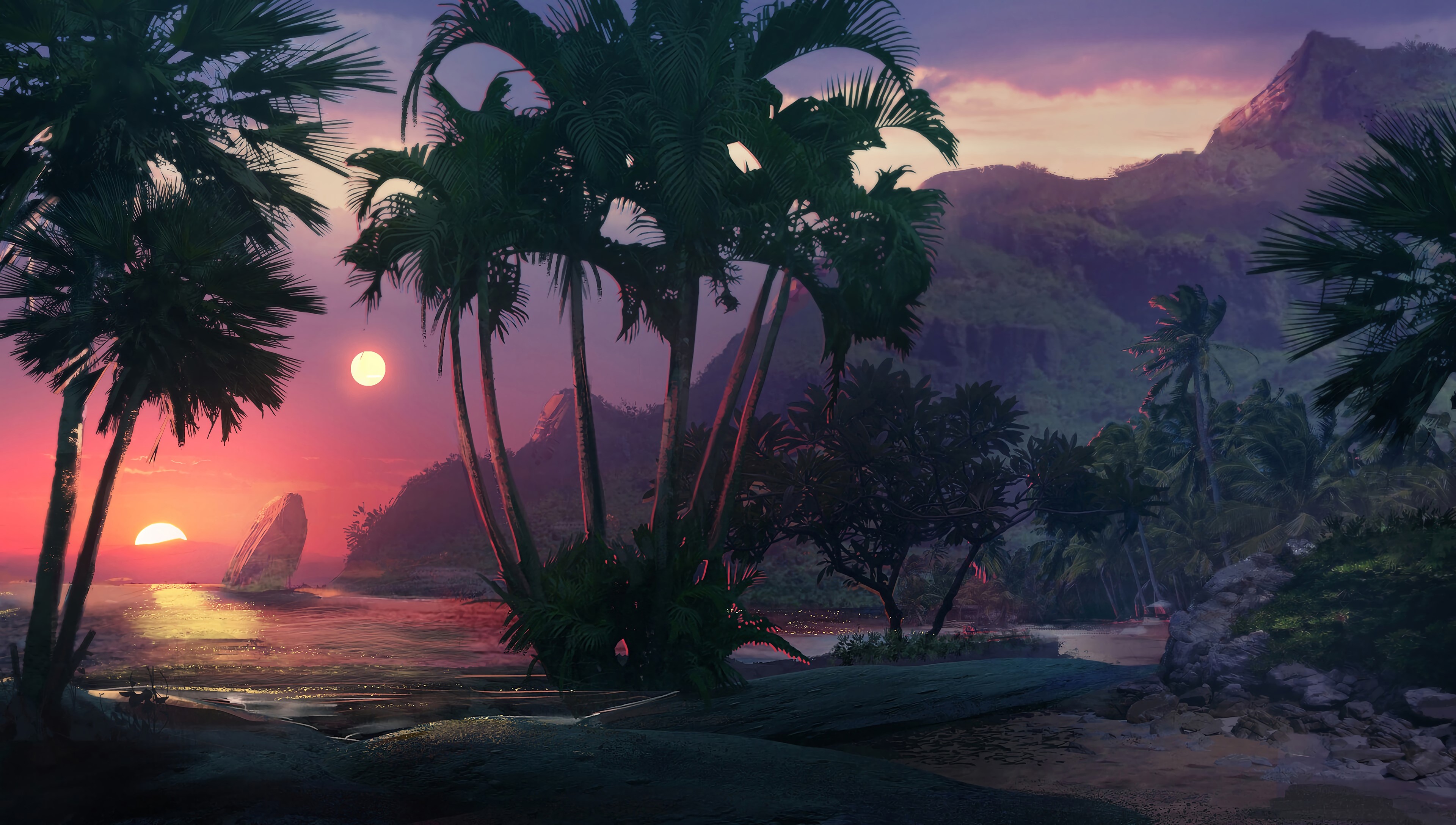 palm, artist, artwork, digital art, hd, 4k, artstation, HD Wallpaper