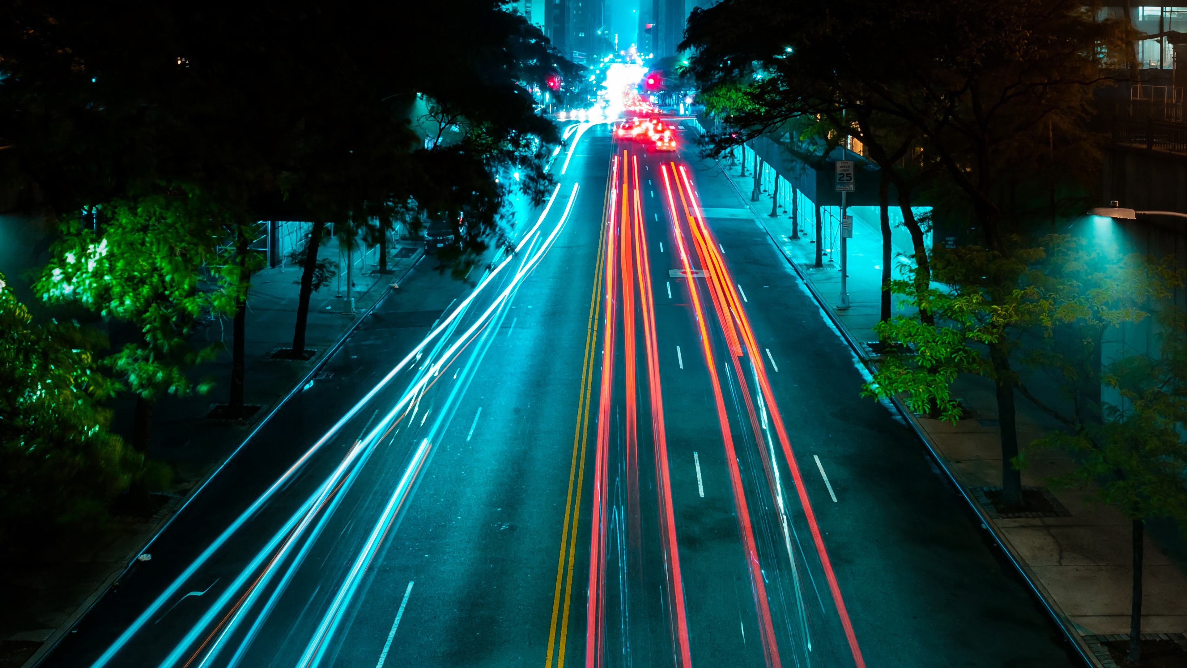 long exposure, road, photography, hd, 4k, HD Wallpaper